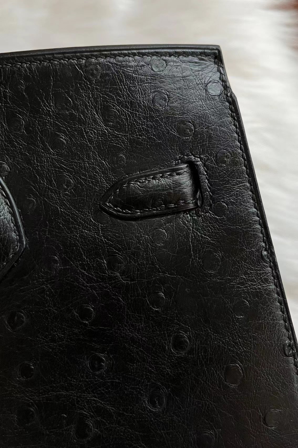 Birkin 25 Ostrich skin Black