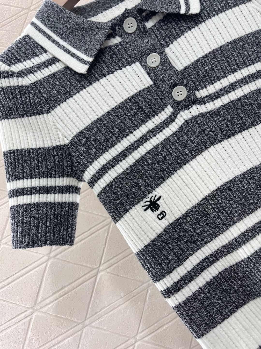 D*Fashion lapel knitted T-shirt