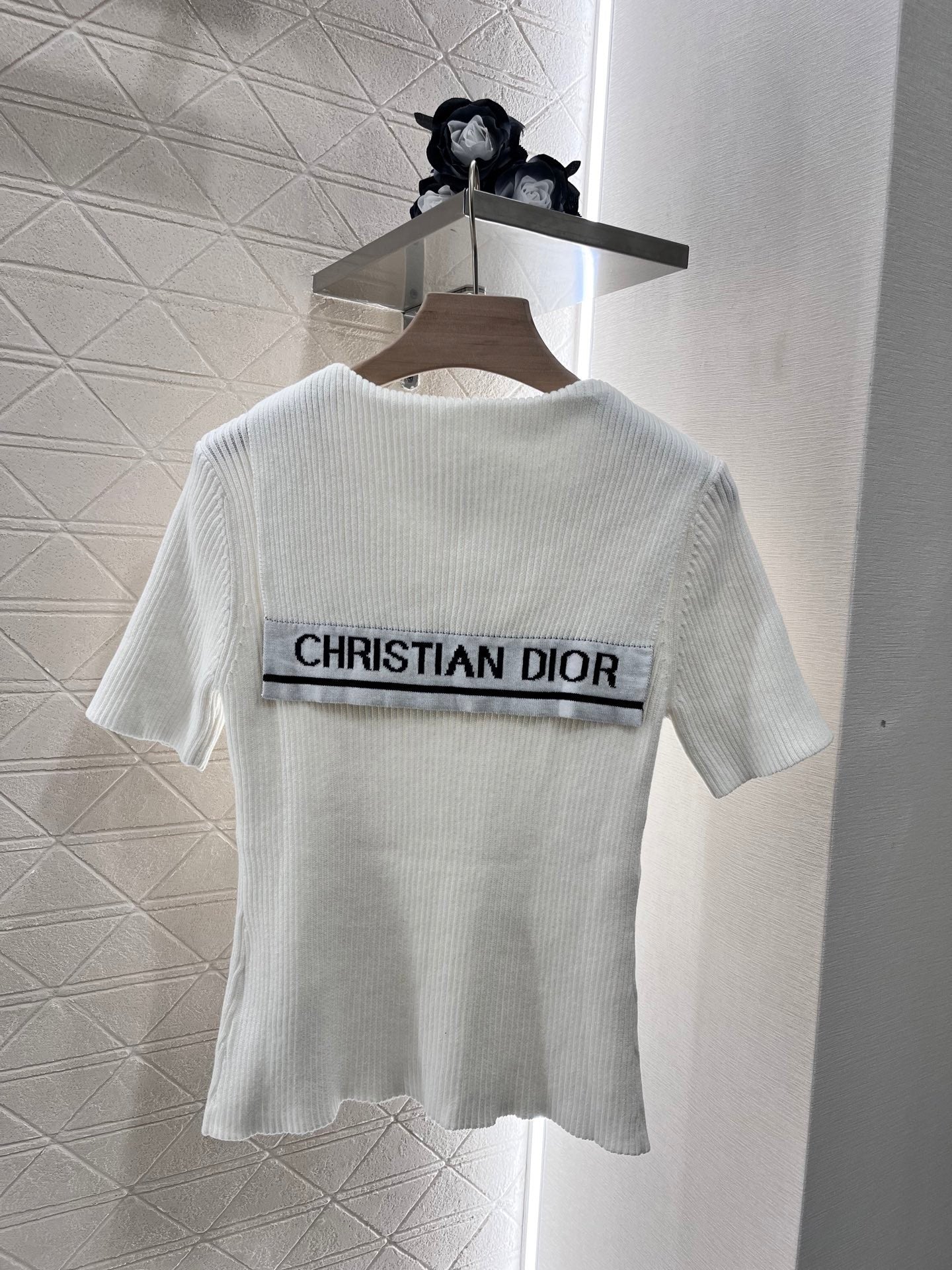 D*New Style Knitted Short Sleeve Top