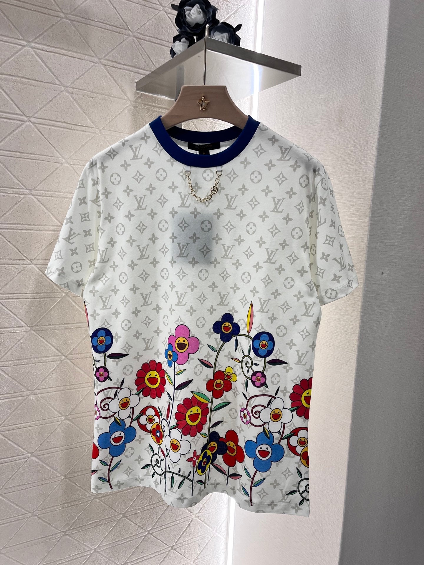 L* new round neck printed short sleeves, all cotton