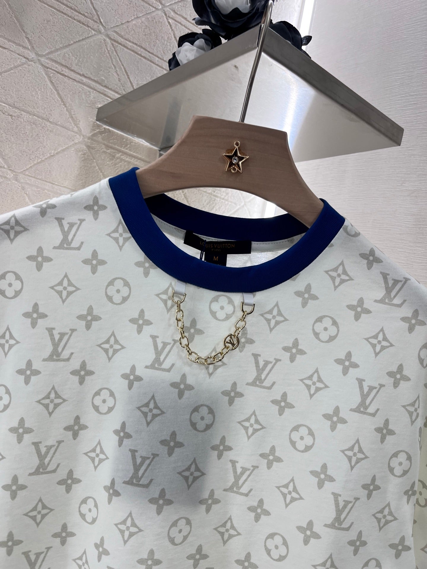 L* new round neck printed short sleeves, all cotton