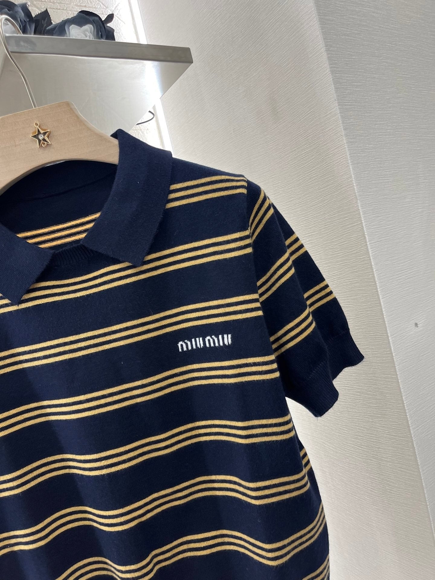 MI*MI*New Style Knitted Short Sleeves Wool Material