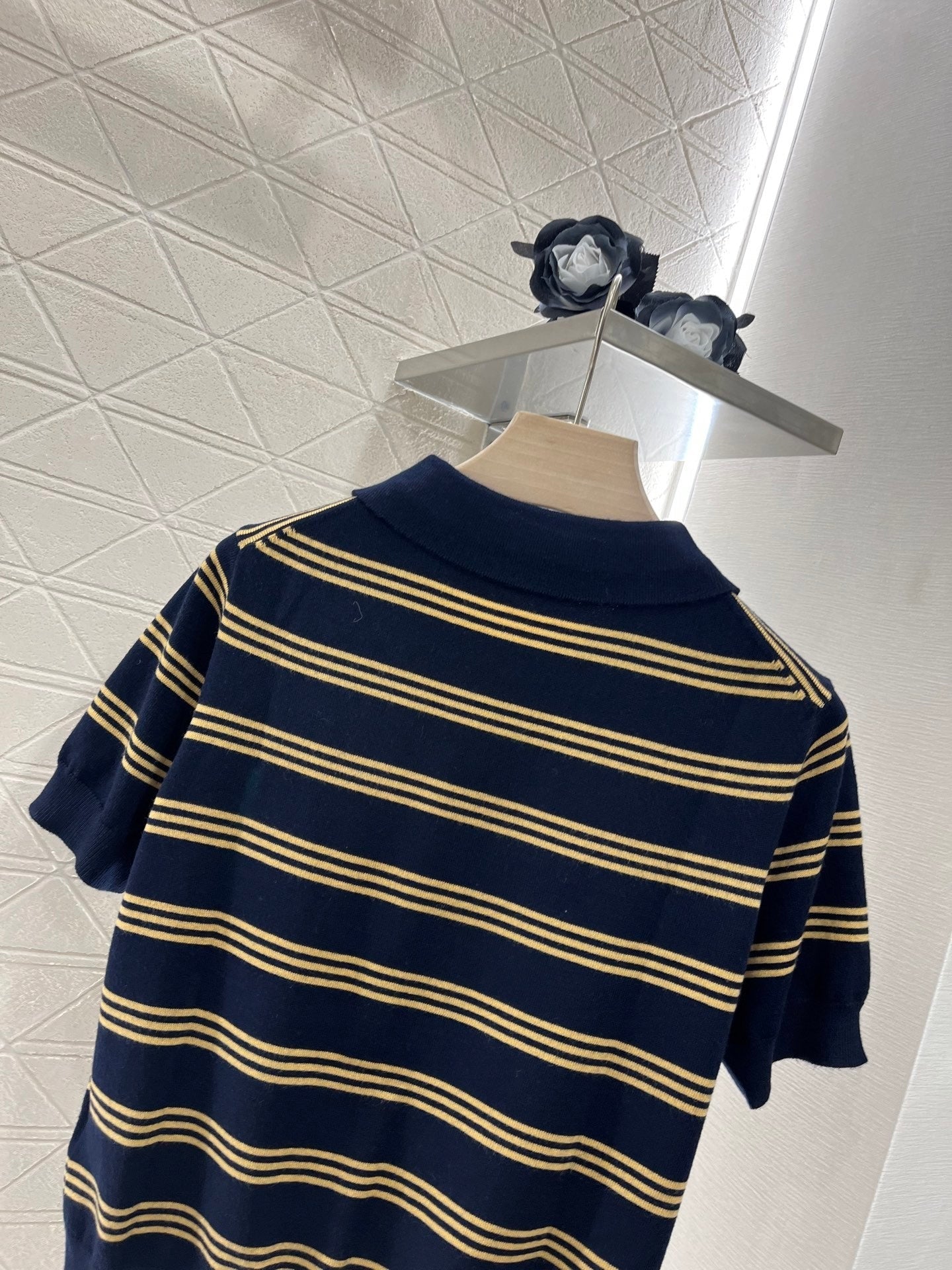 MI*MI*New Style Knitted Short Sleeves Wool Material