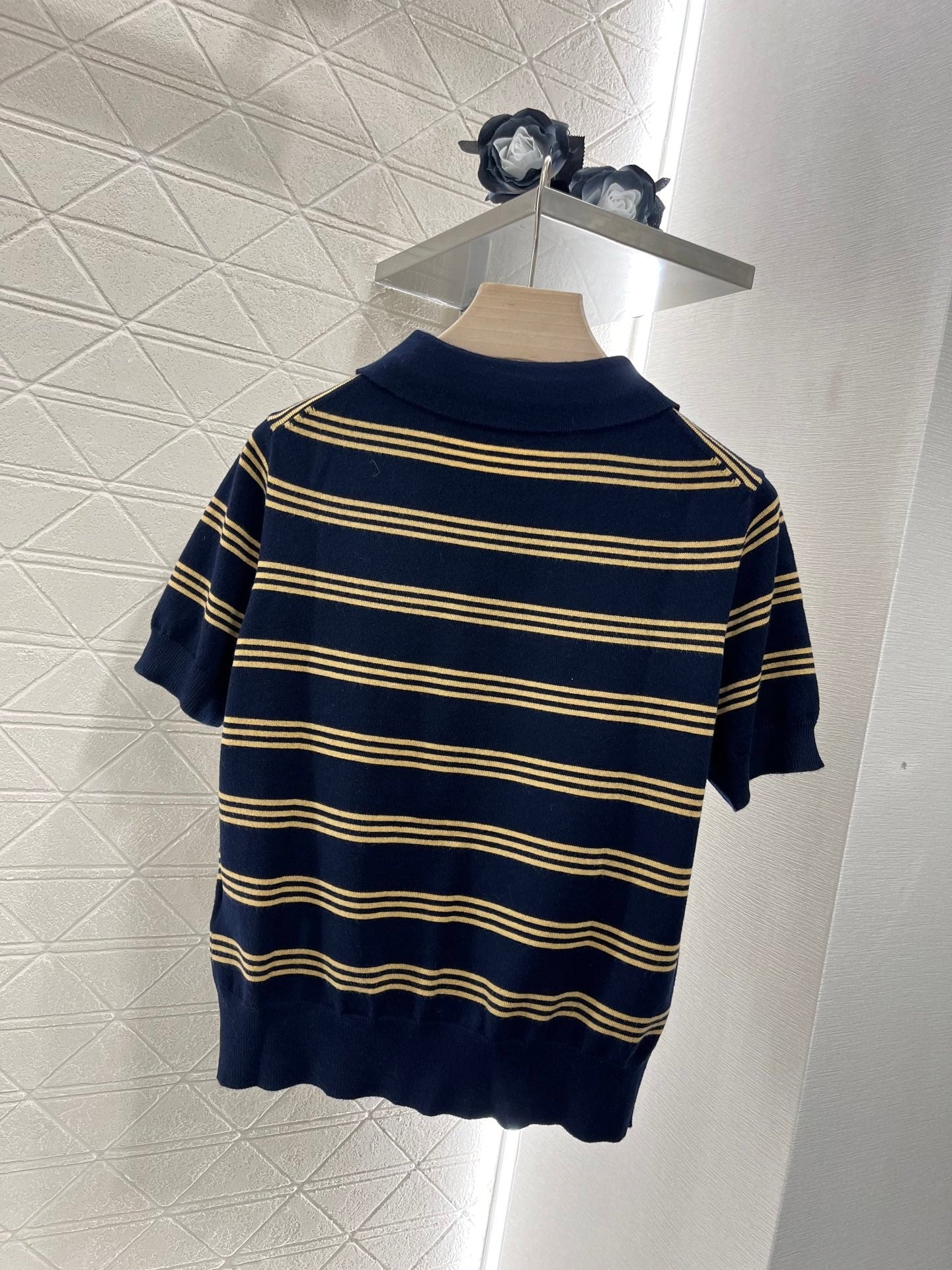 MI*MI*New Style Knitted Short Sleeves Wool Material