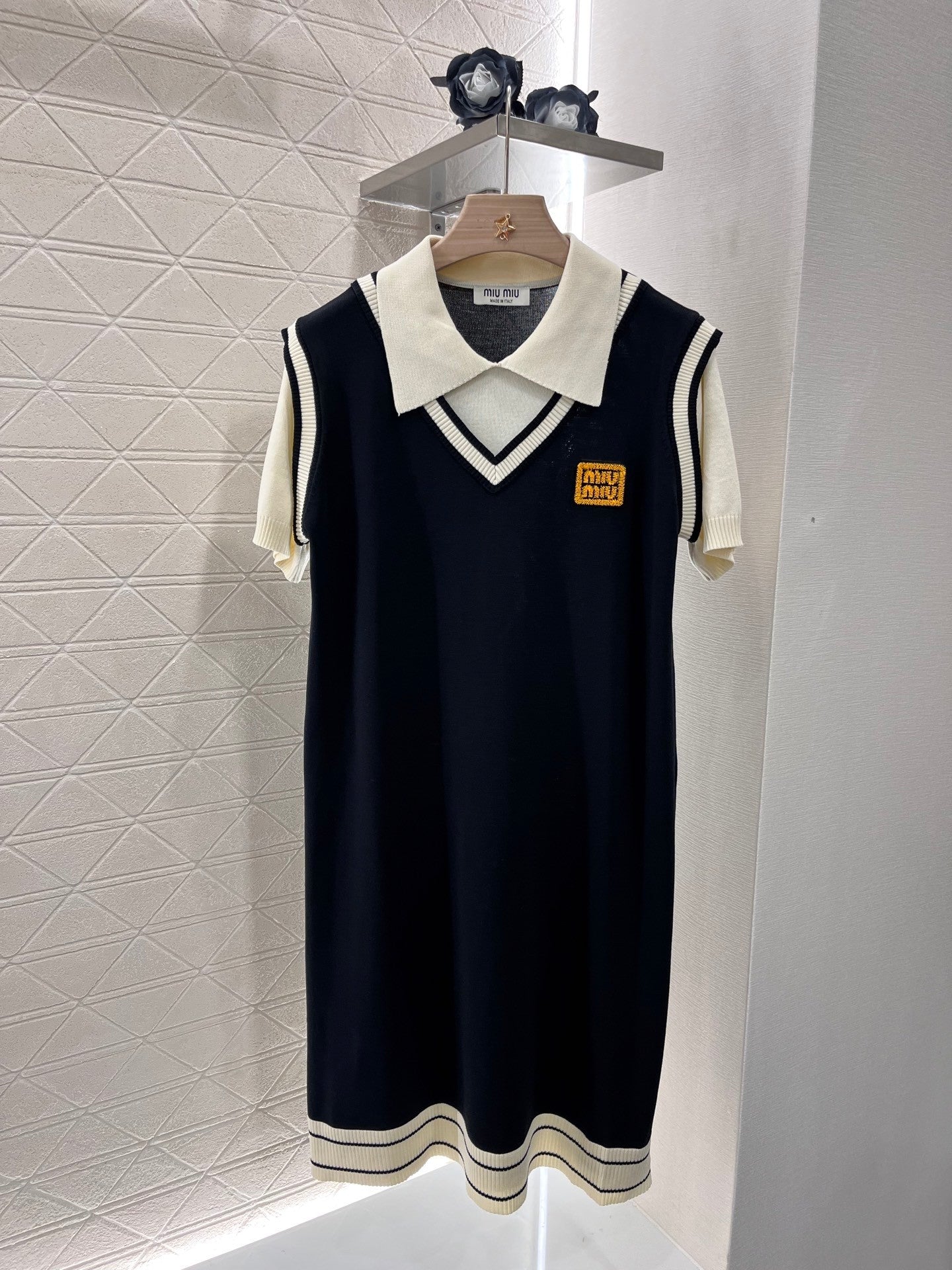 MI*MI*New Arrival Knitted Short Sleeve Dress