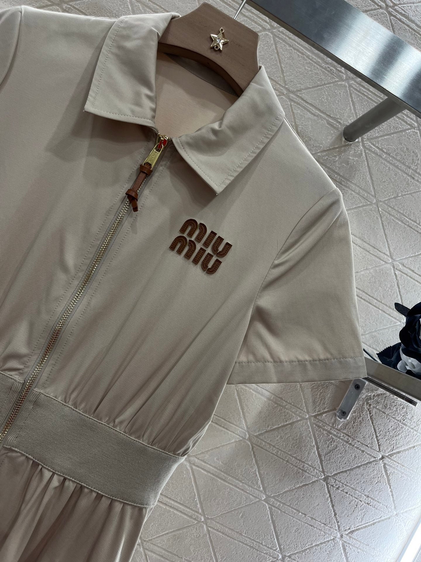 MI*MI* new fashion lapel waist dress