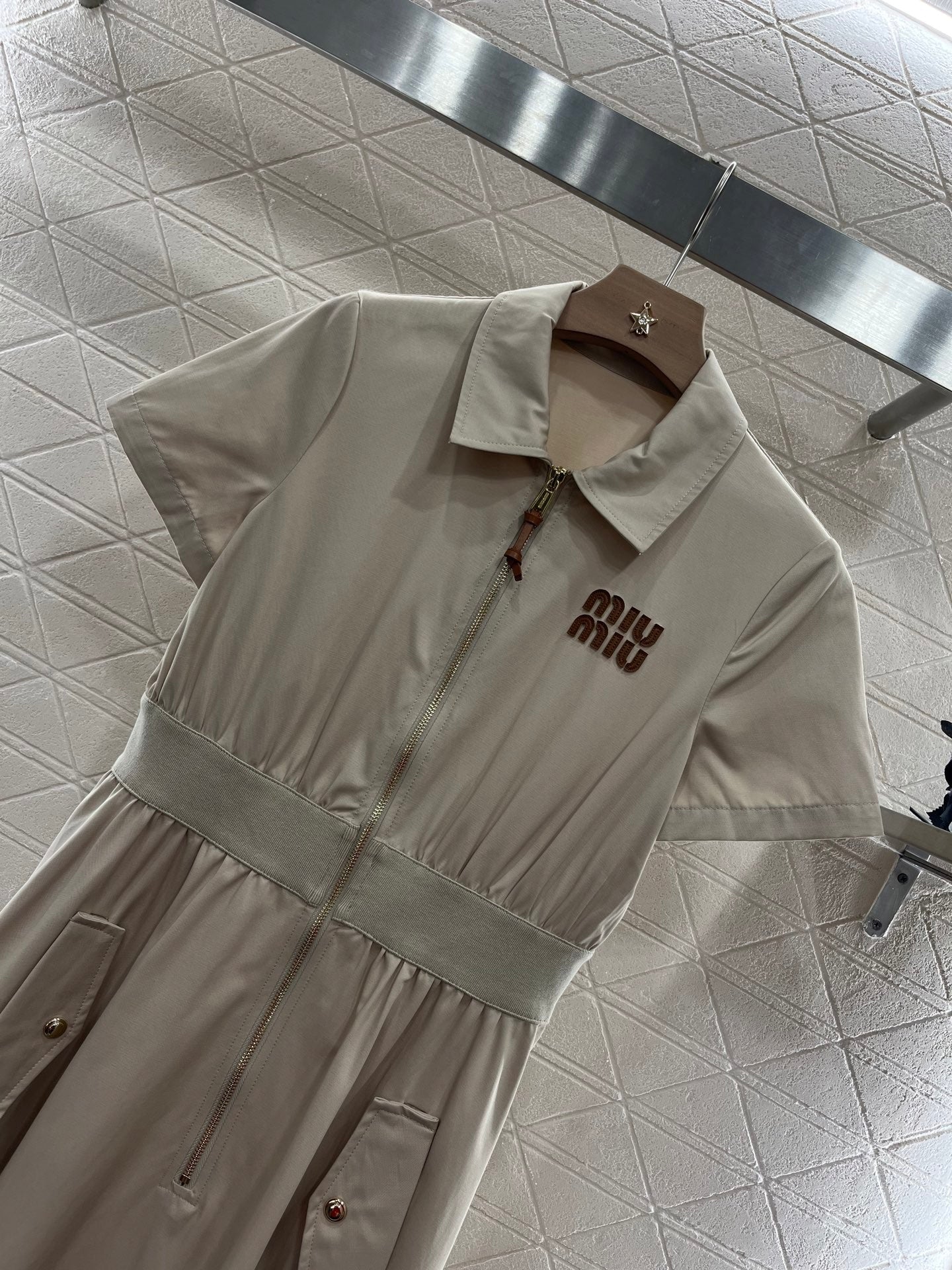 MI*MI* new fashion lapel waist dress