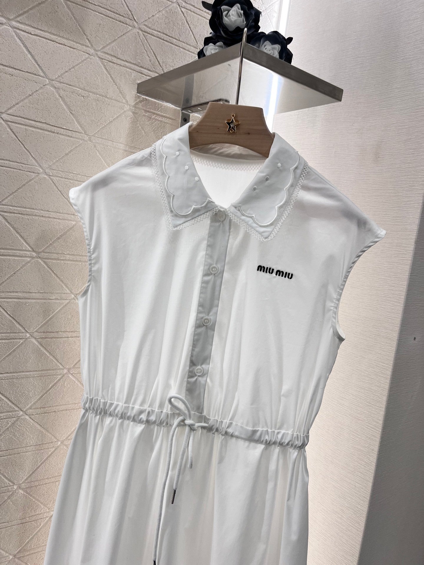 MI*MI* new fashion lace collar vest dress