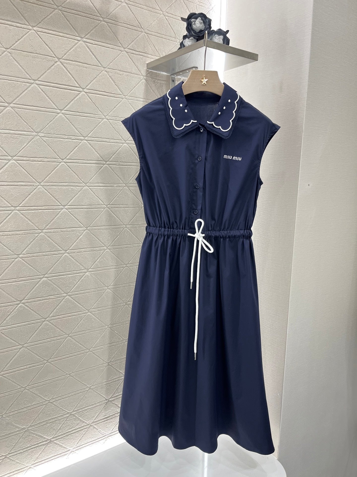 MI*MI* new fashion lace collar vest dress