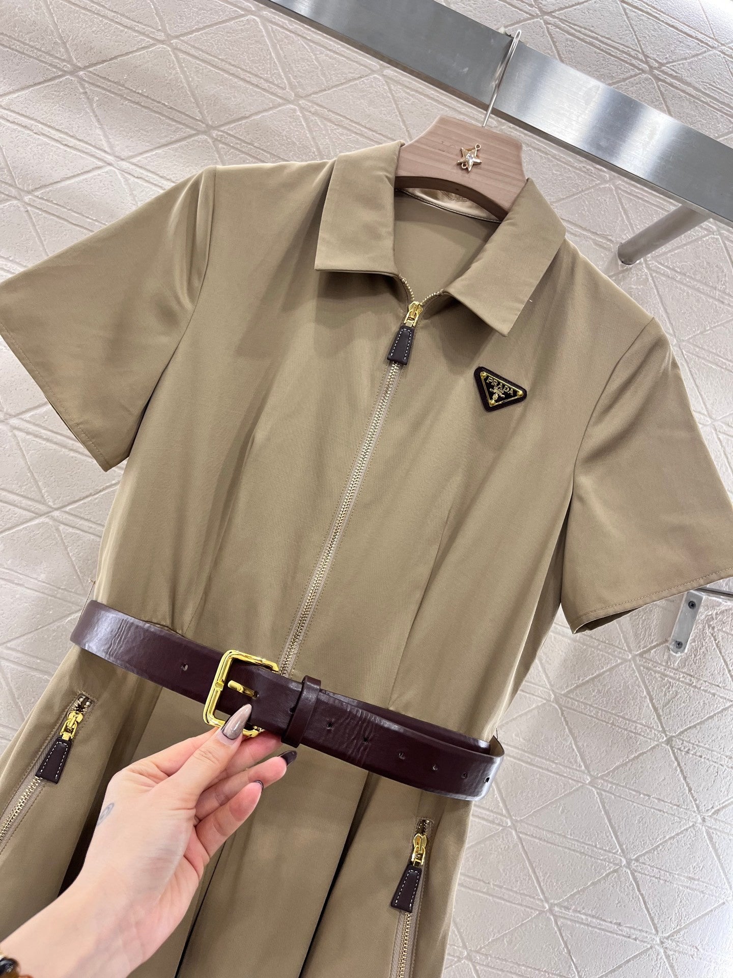 new casual belt work dress