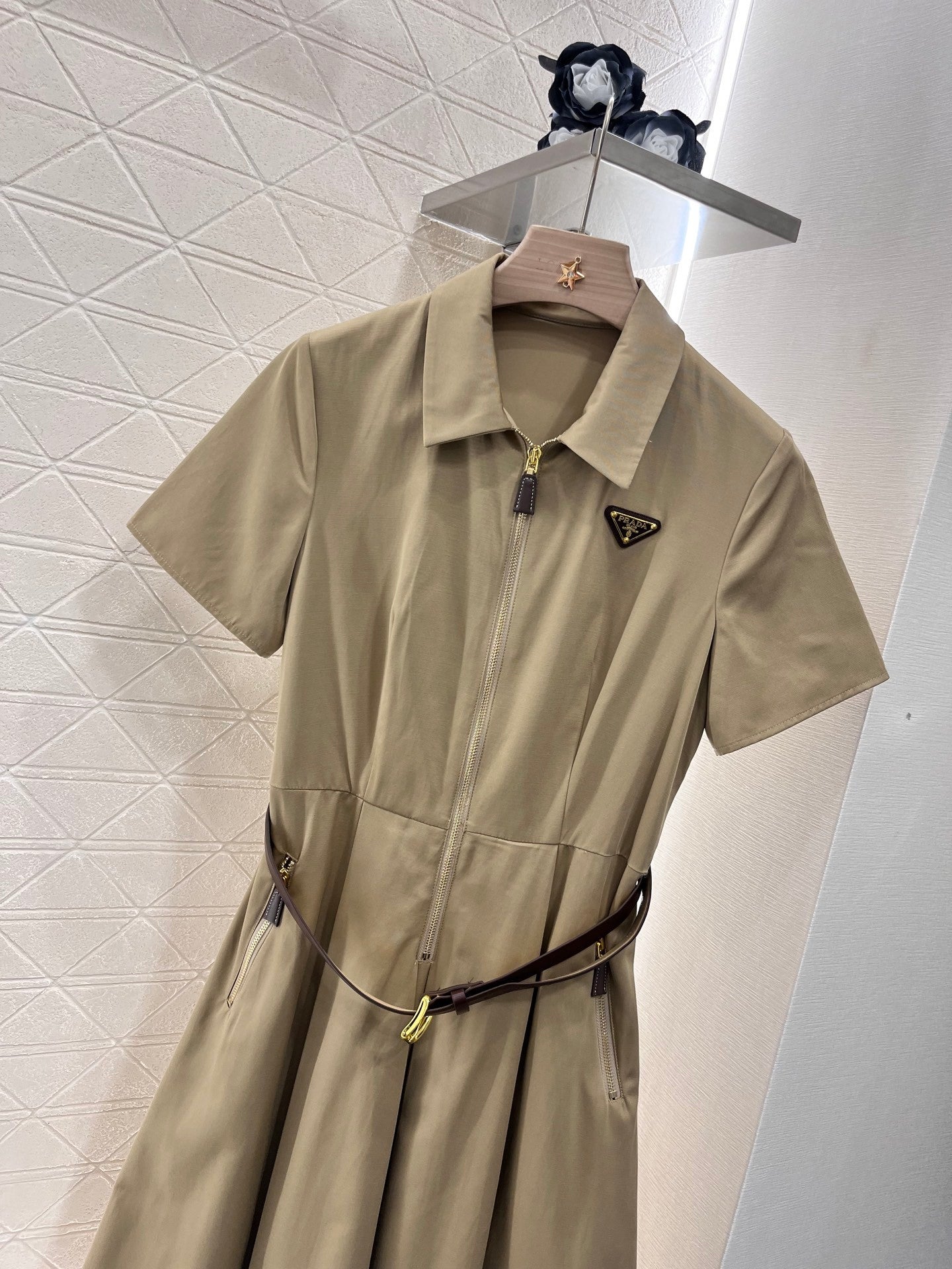 new casual belt work dress
