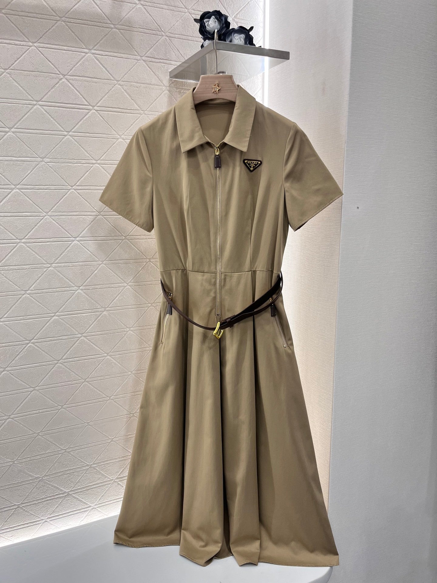 new casual belt work dress