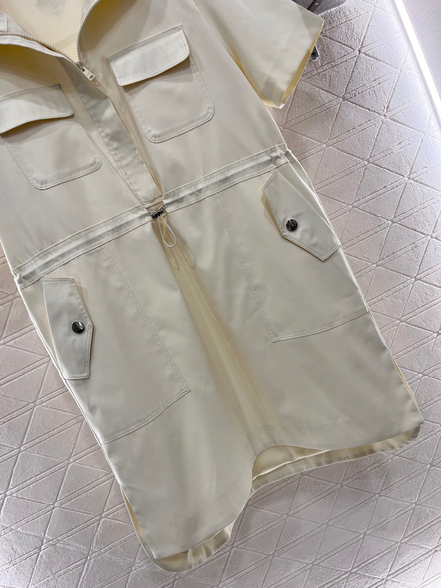 new casual drawstring work dress