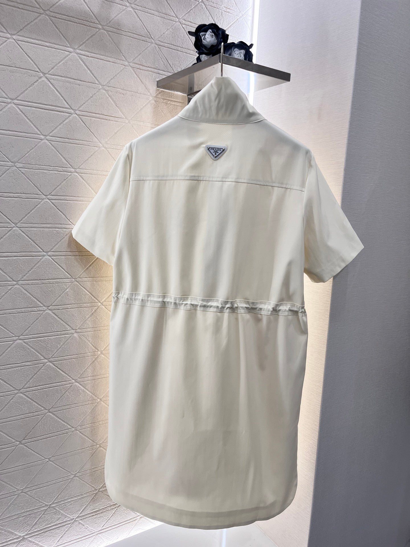 new casual drawstring work dress
