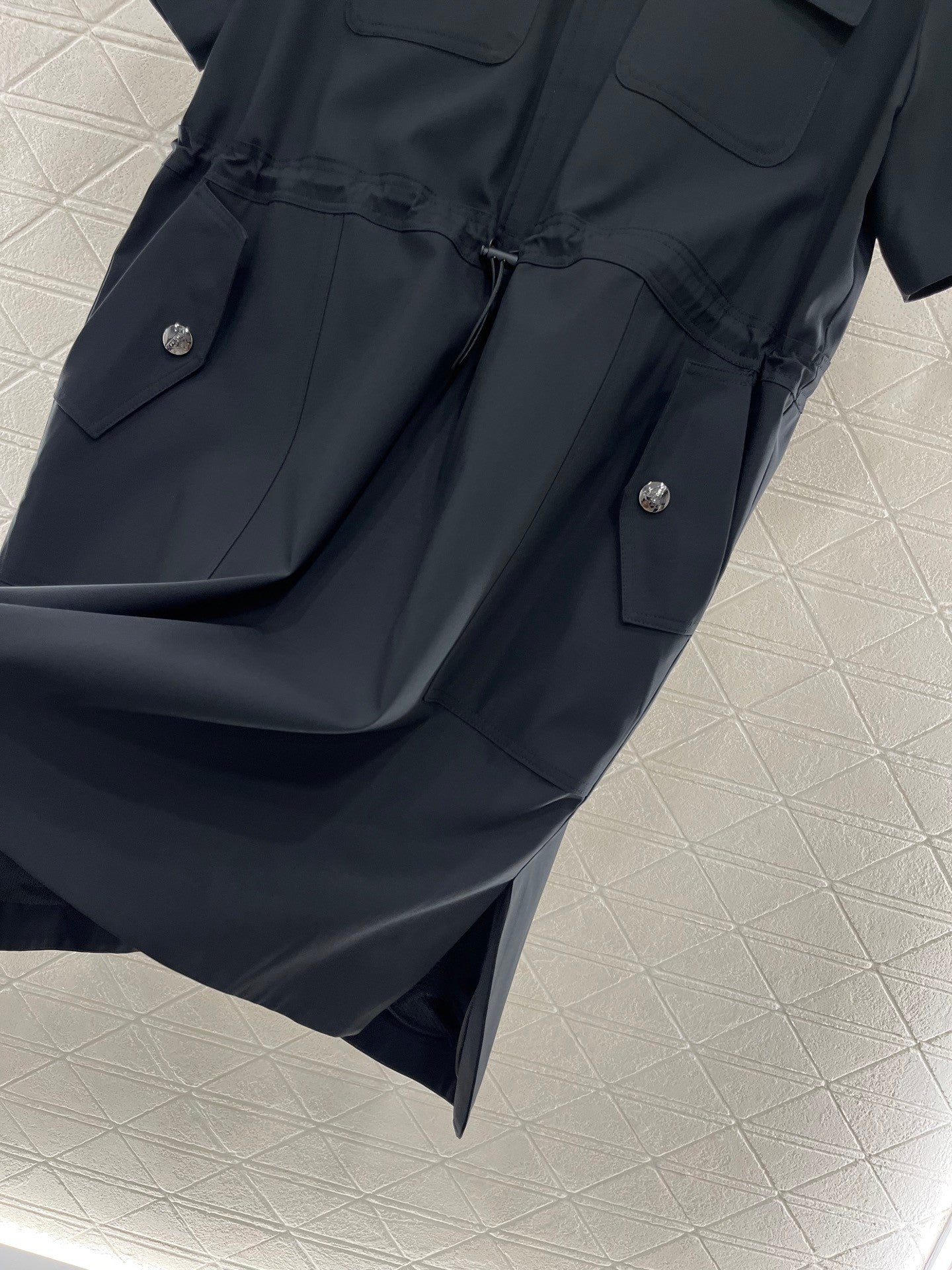 new casual drawstring work dress