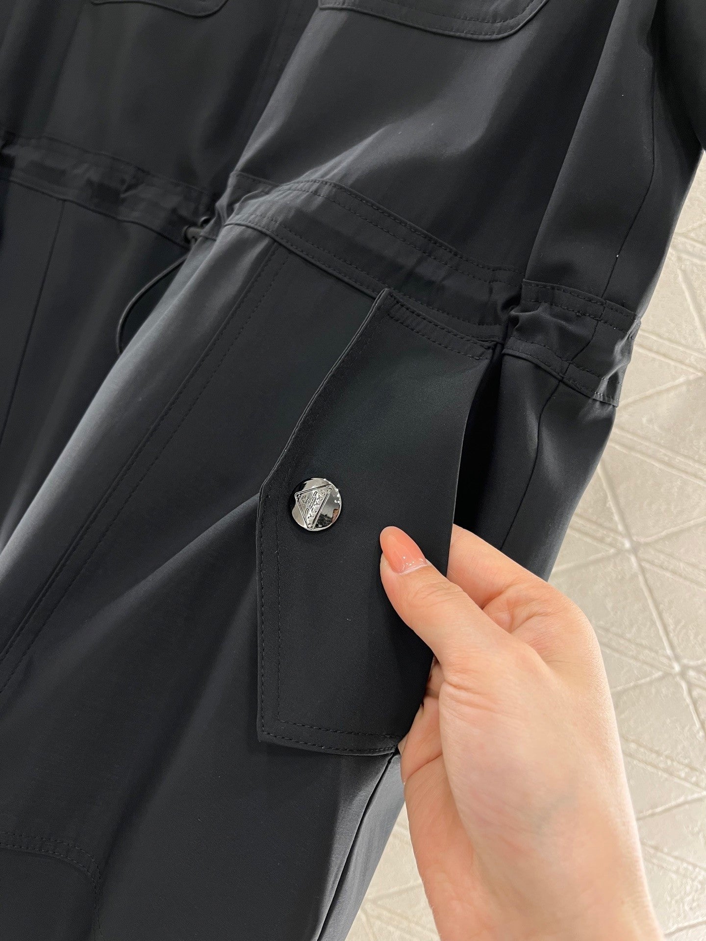 new casual drawstring work dress