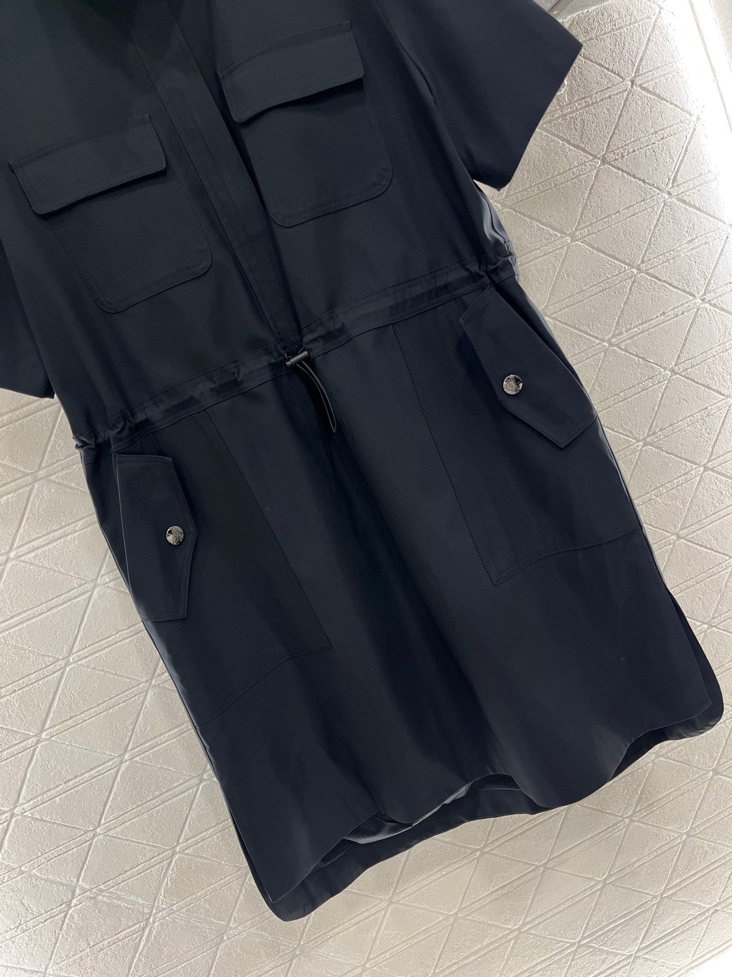 new casual drawstring work dress