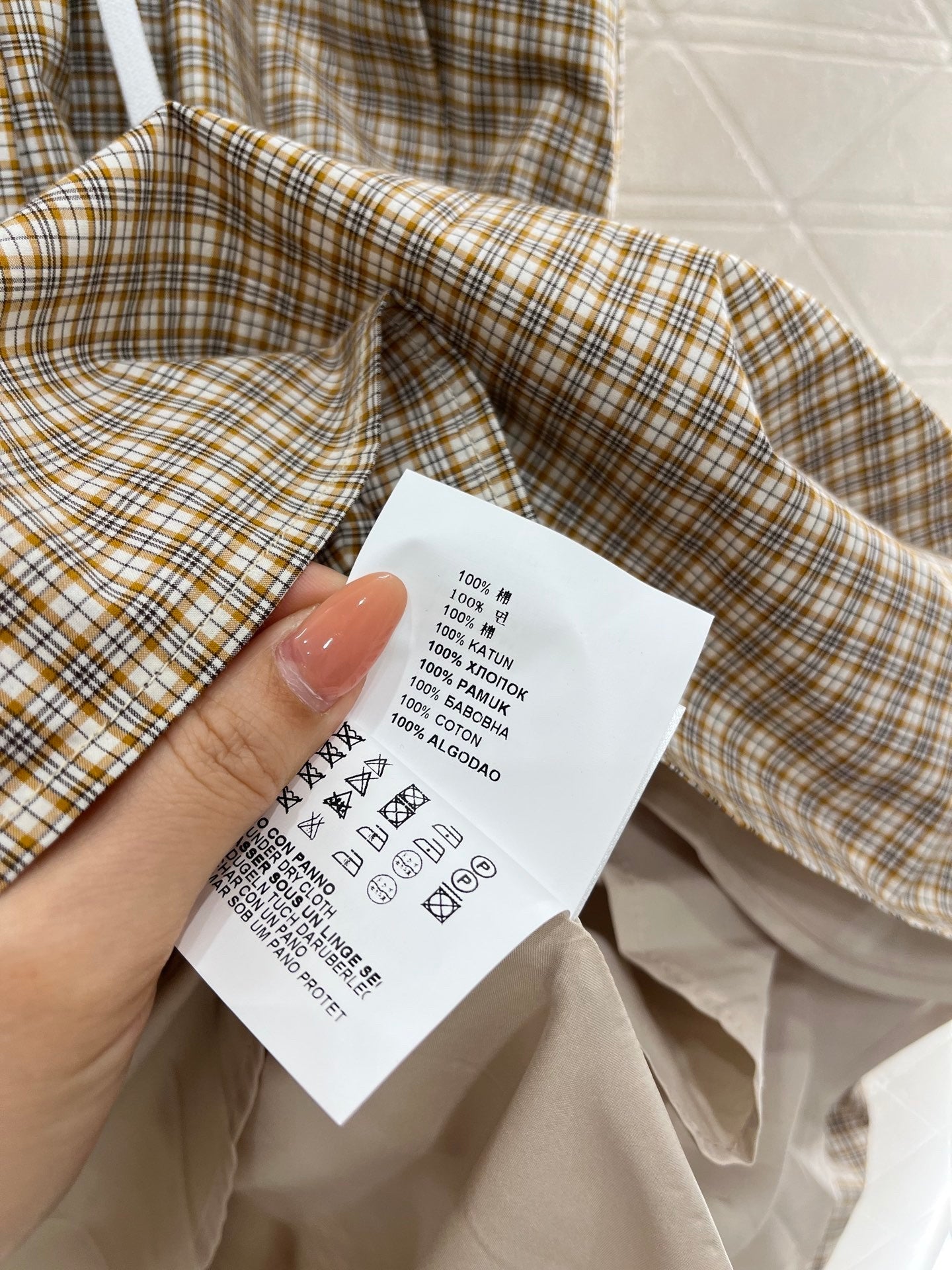 MI*MI*new fashion plaid cotton dress