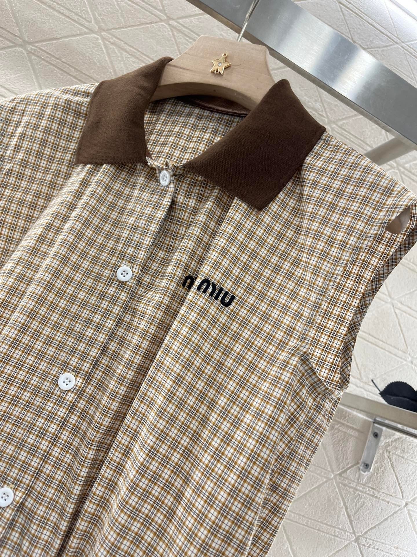 MI*MI*new fashion plaid cotton dress