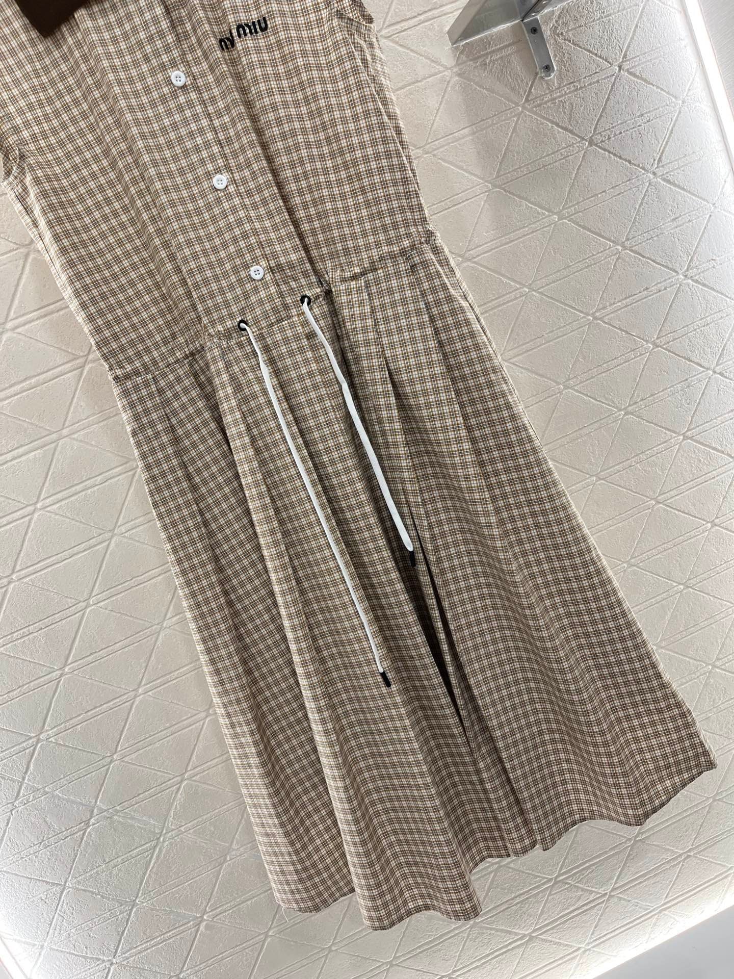 MI*MI*new fashion plaid cotton dress
