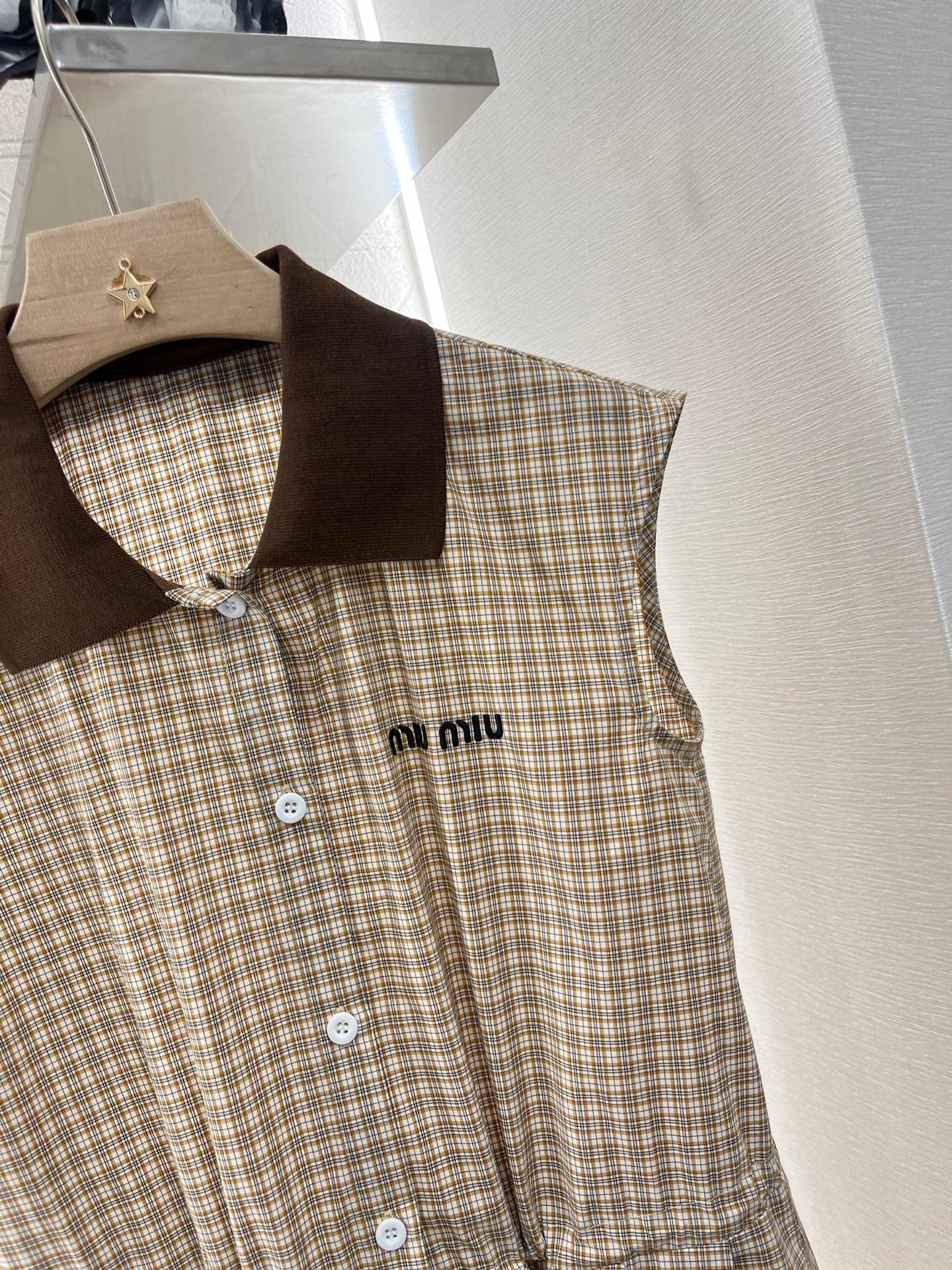 MI*MI*new fashion plaid cotton dress