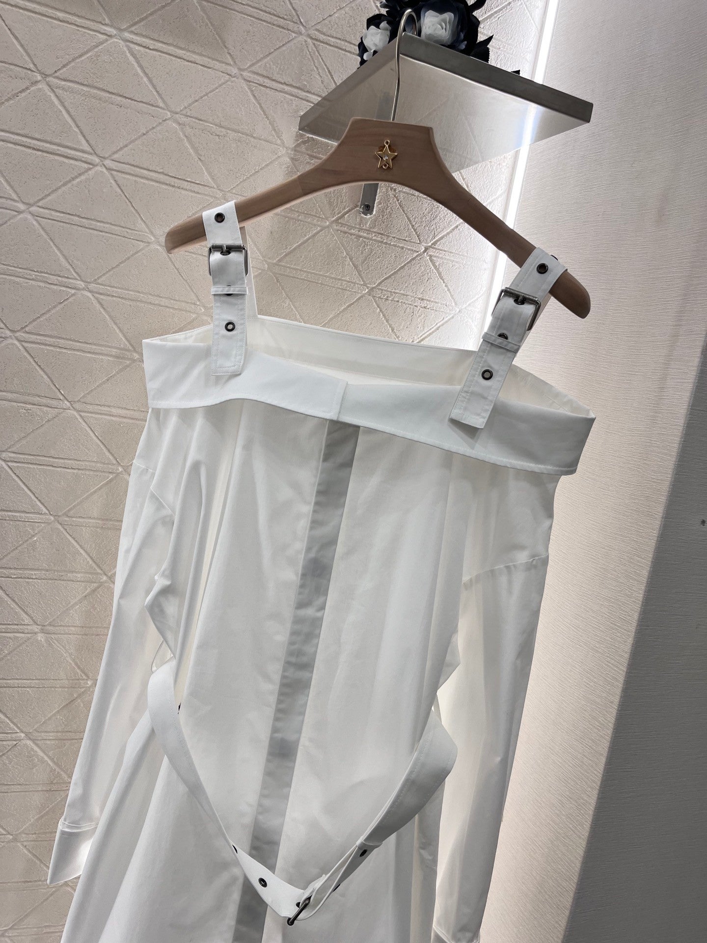 D*new fashion cotton suspender dress