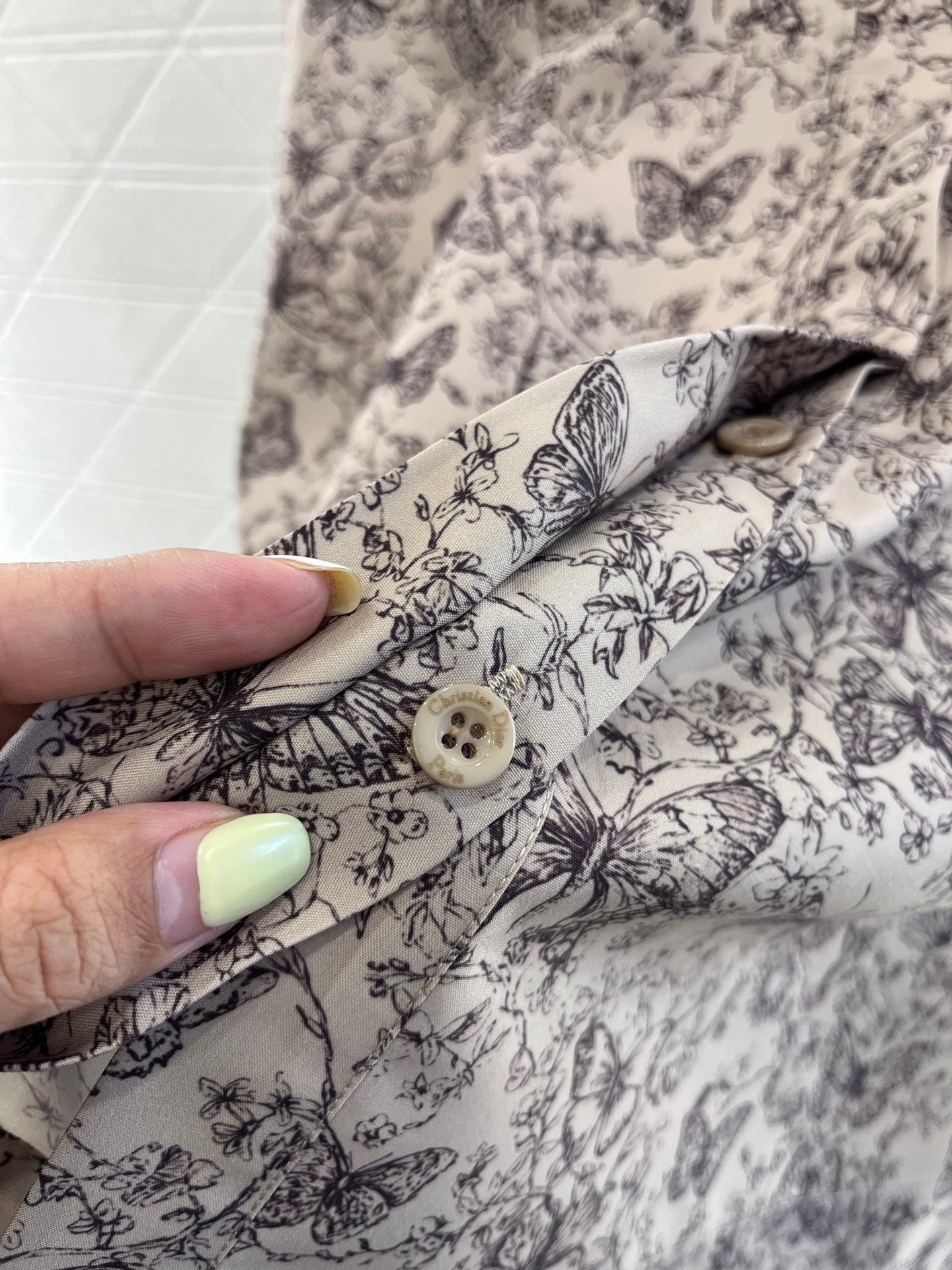 D*new style full print butterfly plant vine pattern