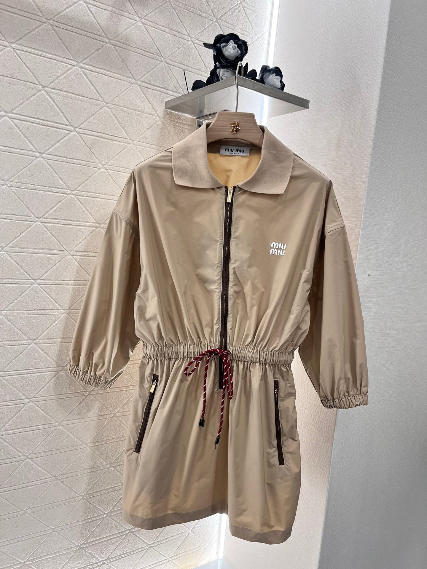 MI*MI*New Drawstring Workwear Dress Nylon Material