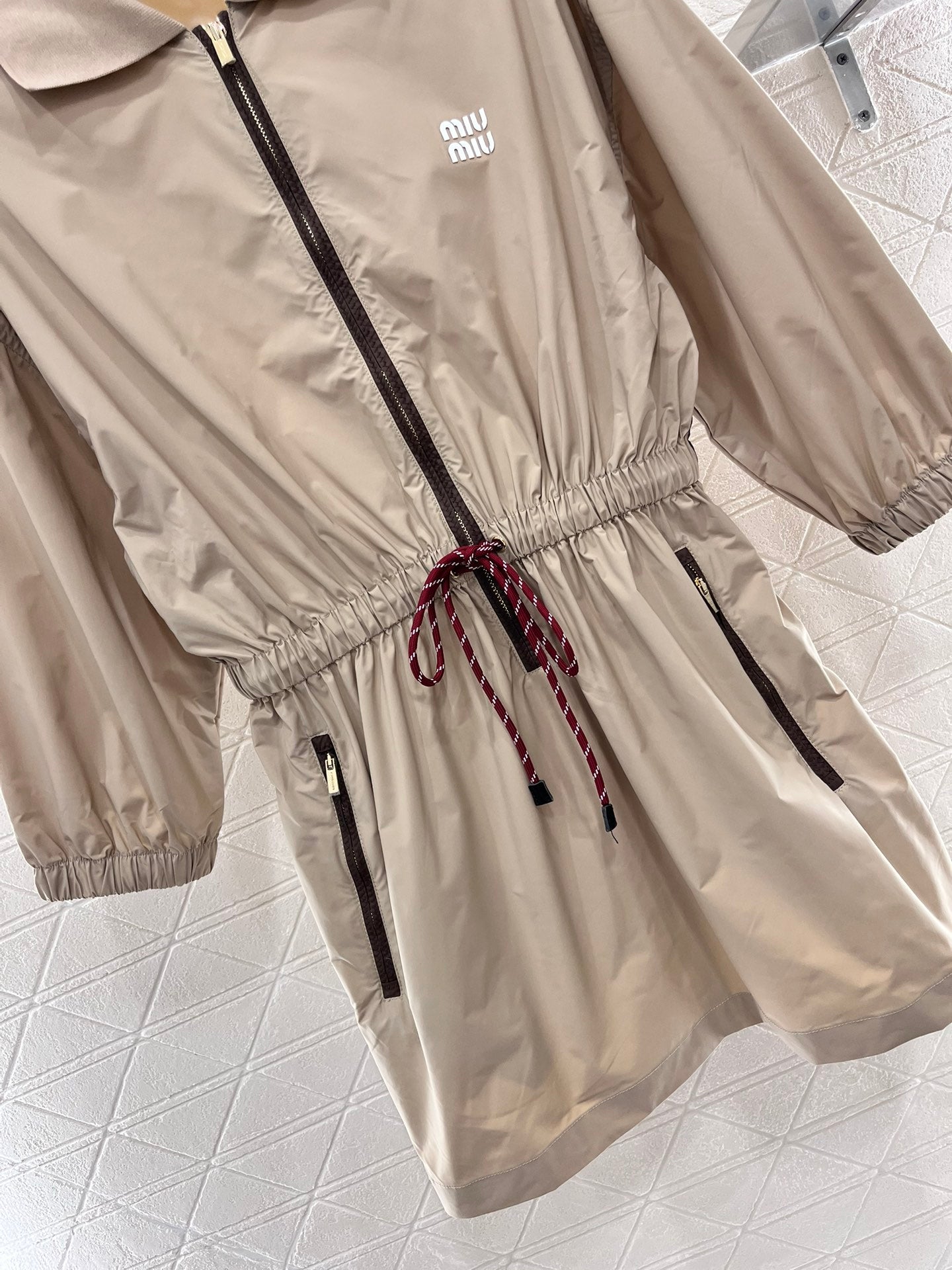 MI*MI*New Drawstring Workwear Dress Nylon Material