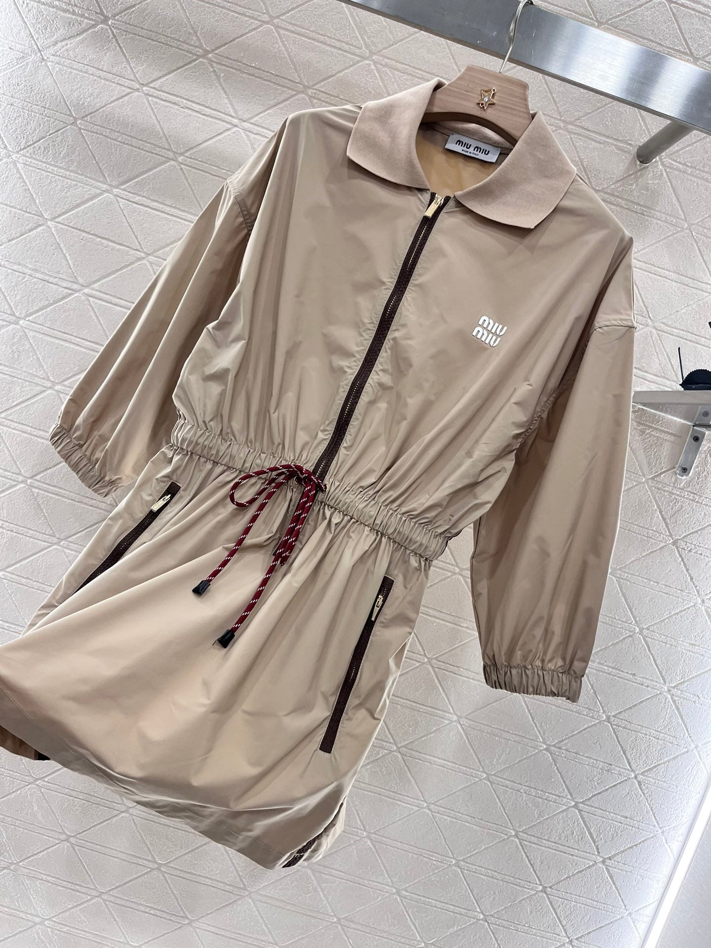 MI*MI*New Drawstring Workwear Dress Nylon Material