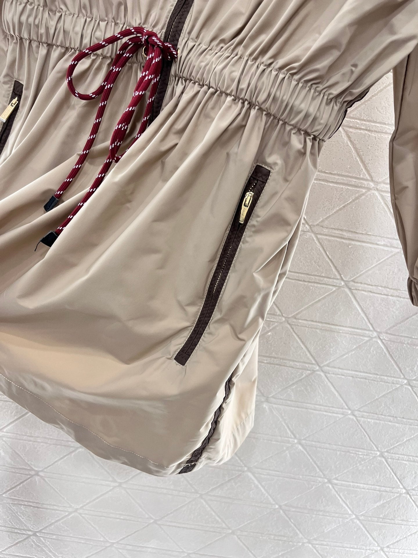 MI*MI*New Drawstring Workwear Dress Nylon Material