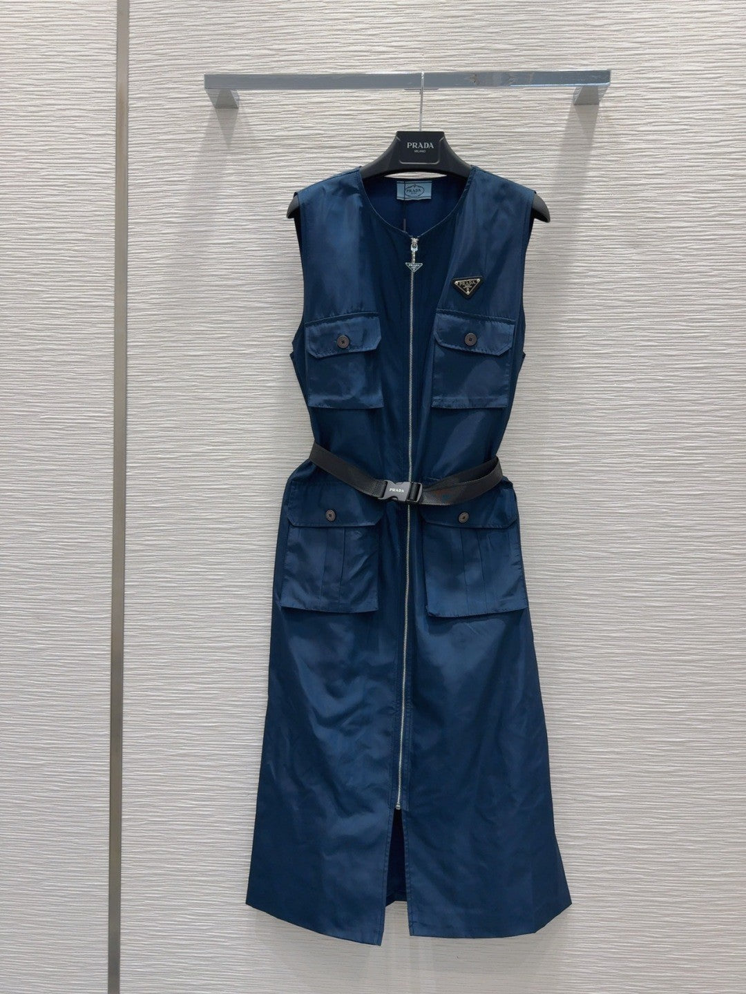 New Sleeveless Belted Dress