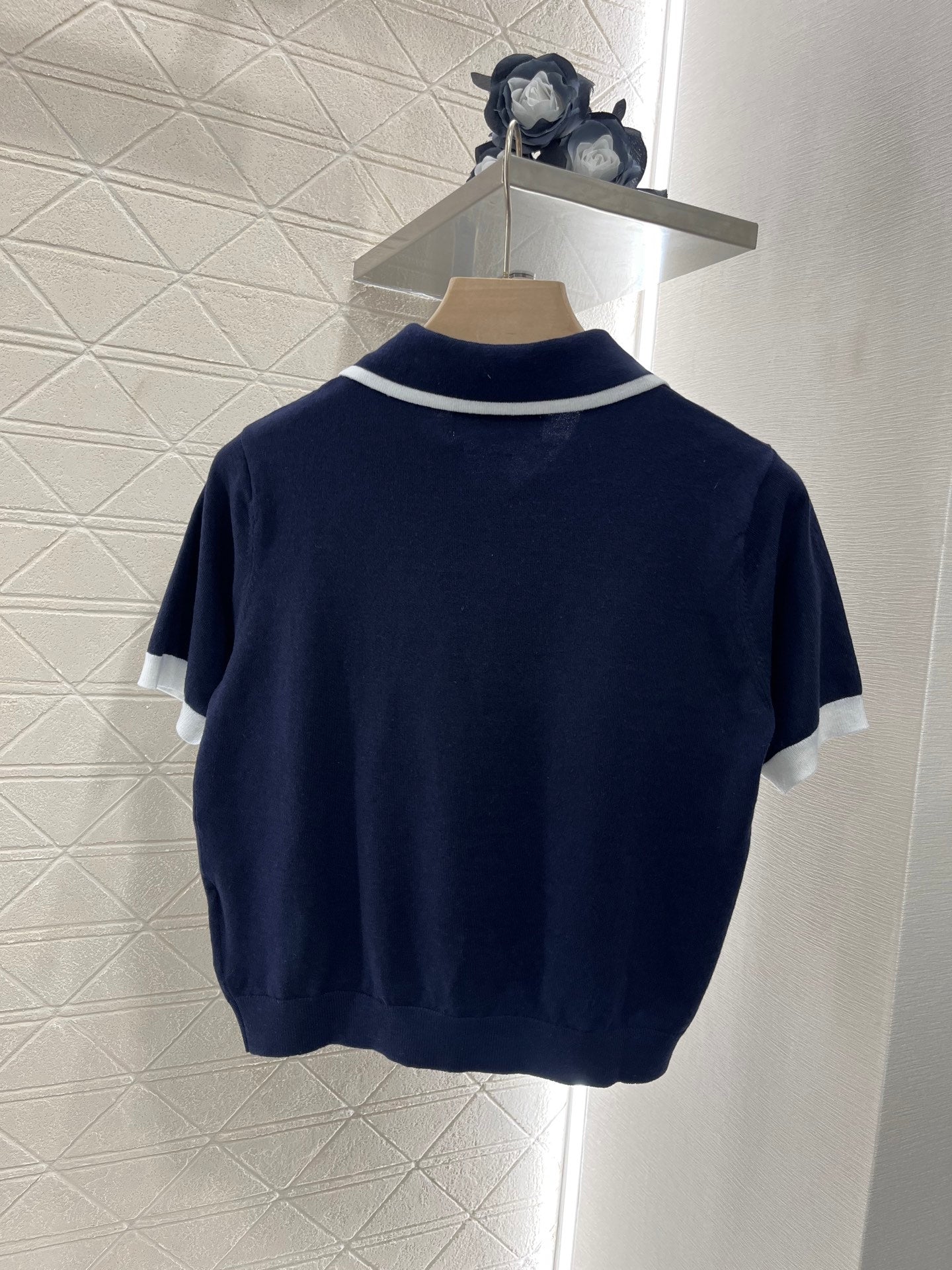 MI*MI*New Style Knitted Short Sleeves Wool Material