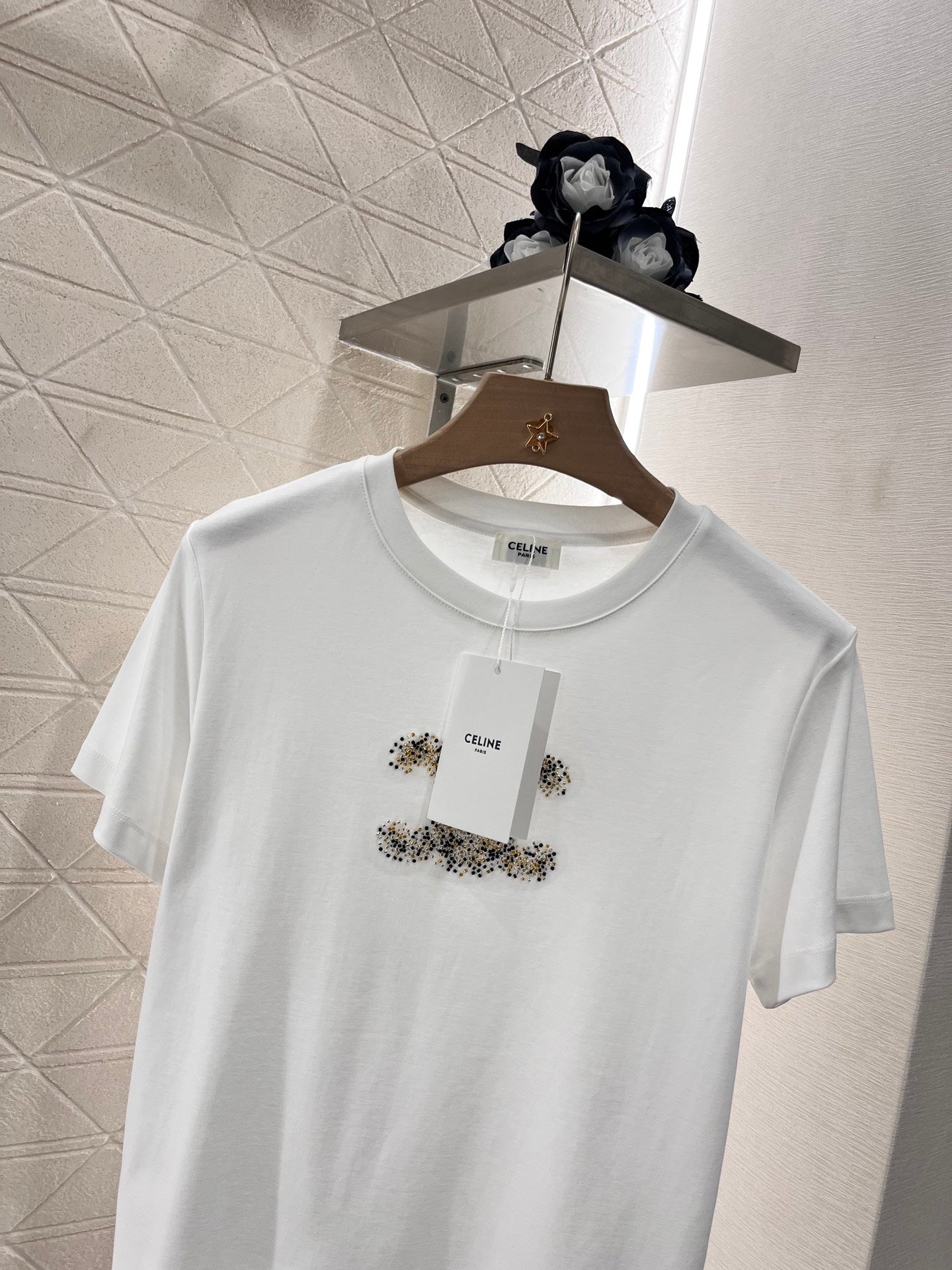 C* new classic diamond short sleeves, pure cotton