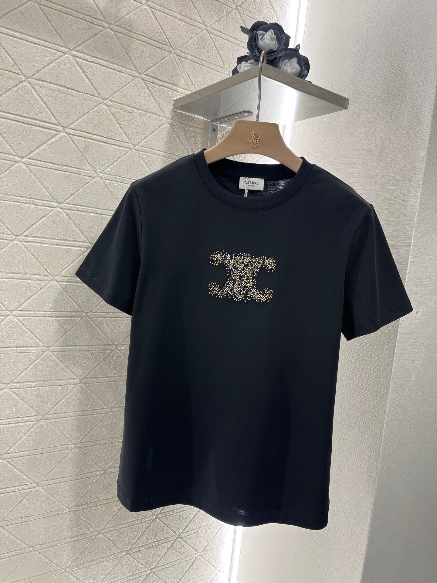Chane* new classic diamond short sleeves, pure cotton