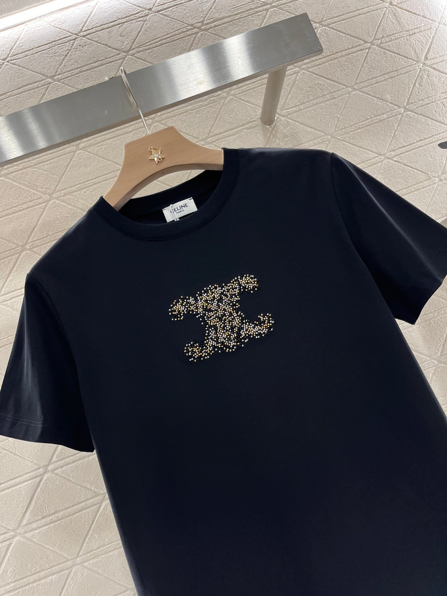 Chane* new classic diamond short sleeves, pure cotton