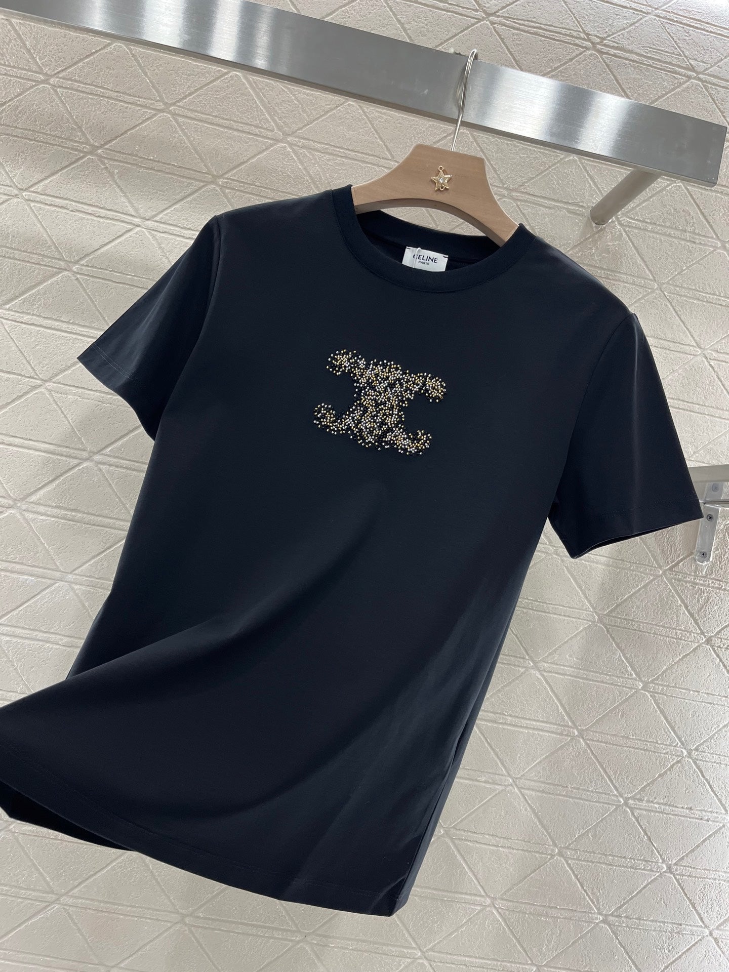 Chane* new classic diamond short sleeves, pure cotton