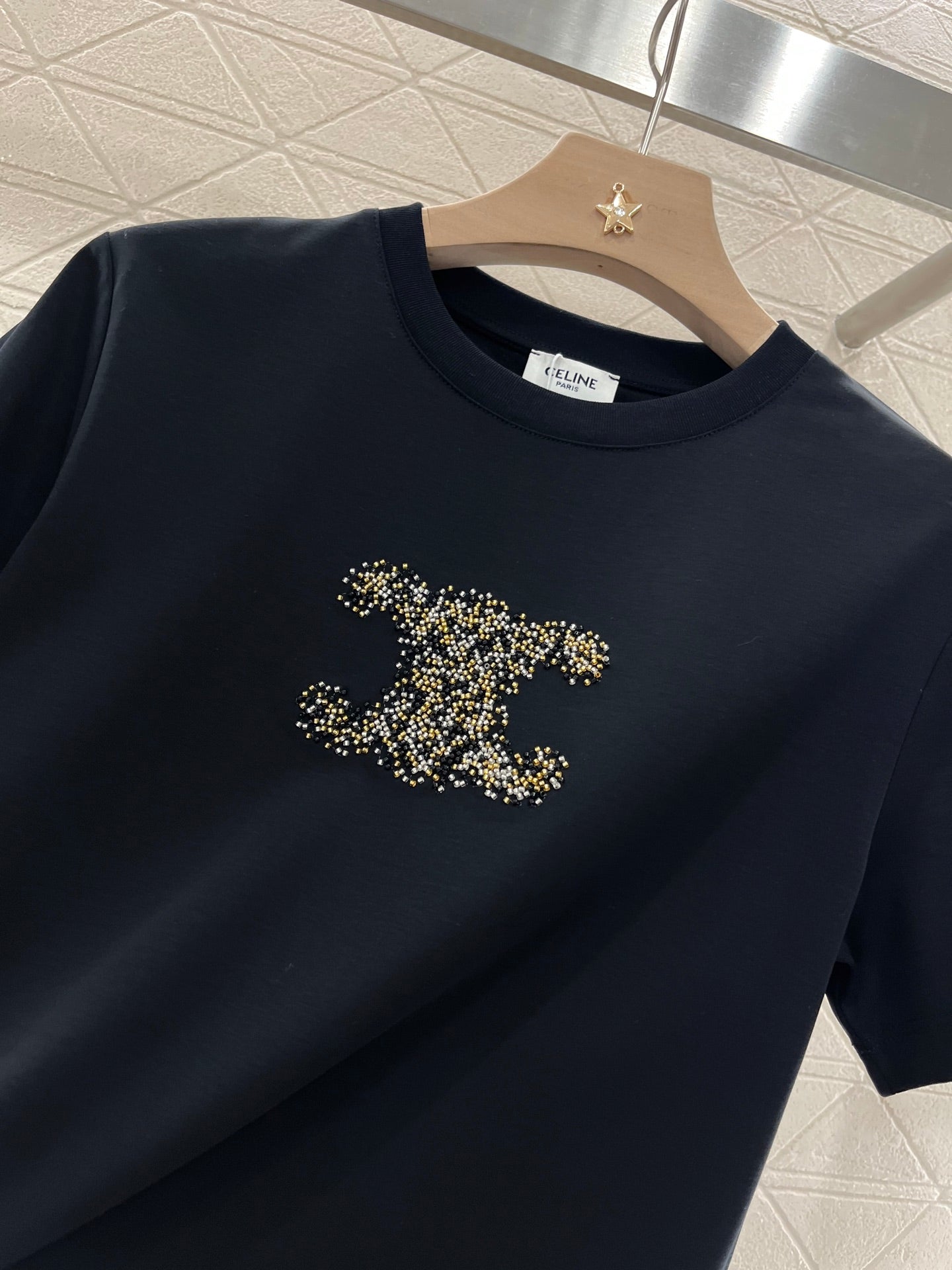 Chane* new classic diamond short sleeves, pure cotton