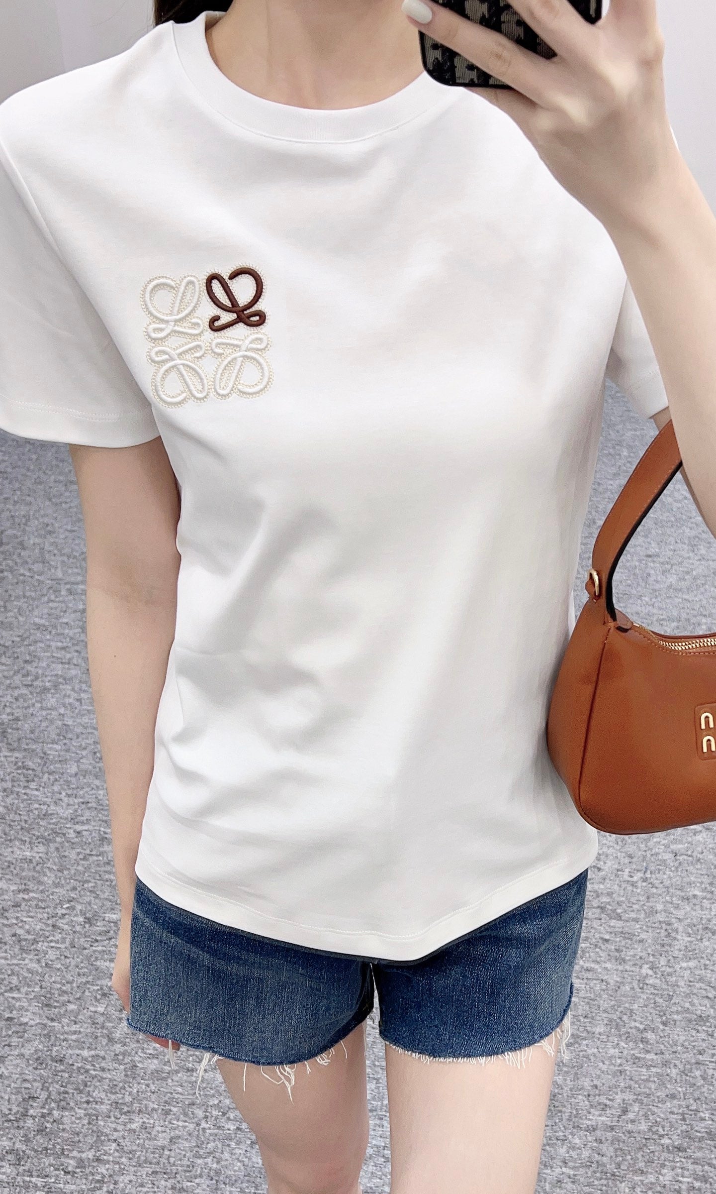 New Embroidered T-shirt Cotton