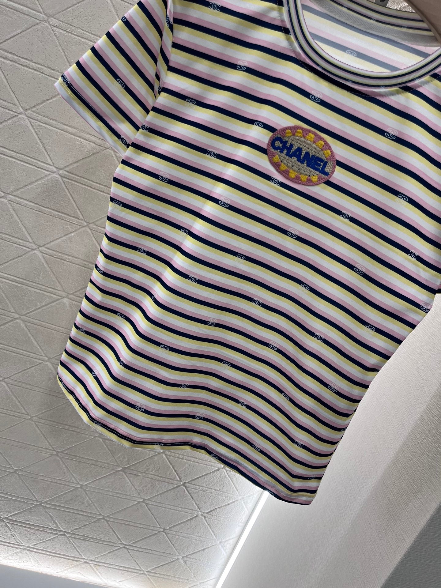 C* New Round Neck T-shirt Cotton Material