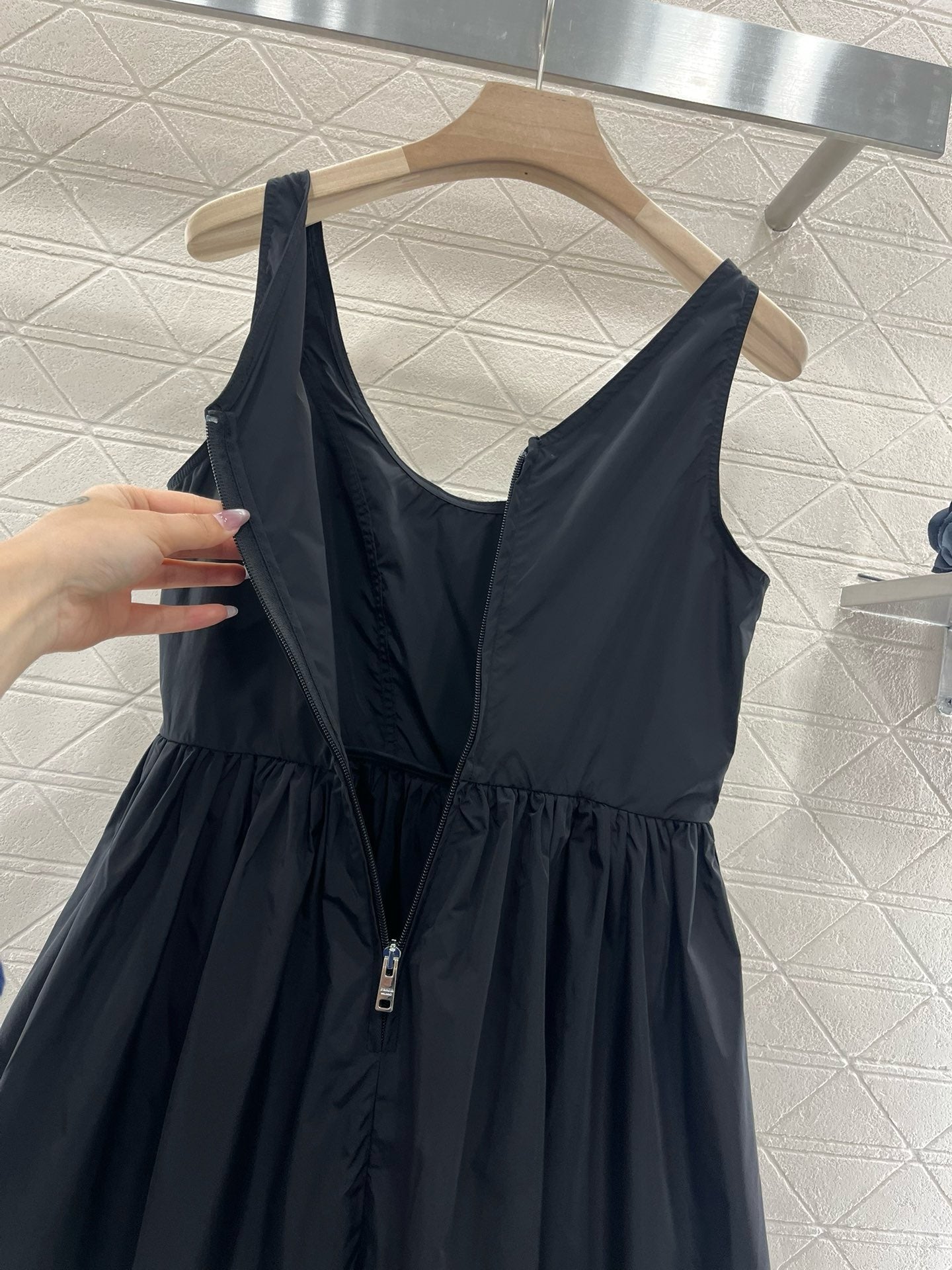 New Arrival Sleeveless U-neck Suspender Dress Nylon