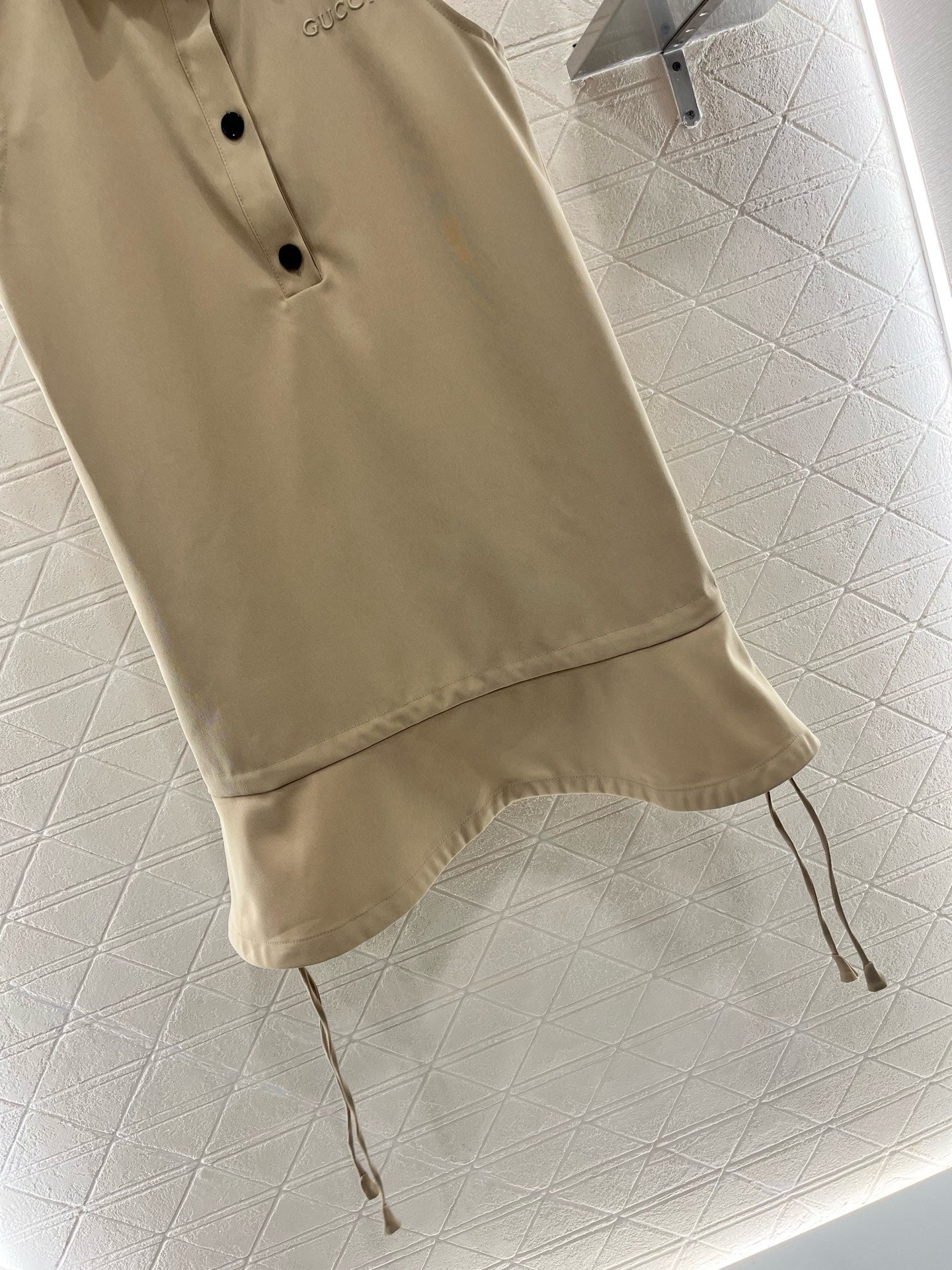New arrival Lapel sleeveless dress Non-woven material