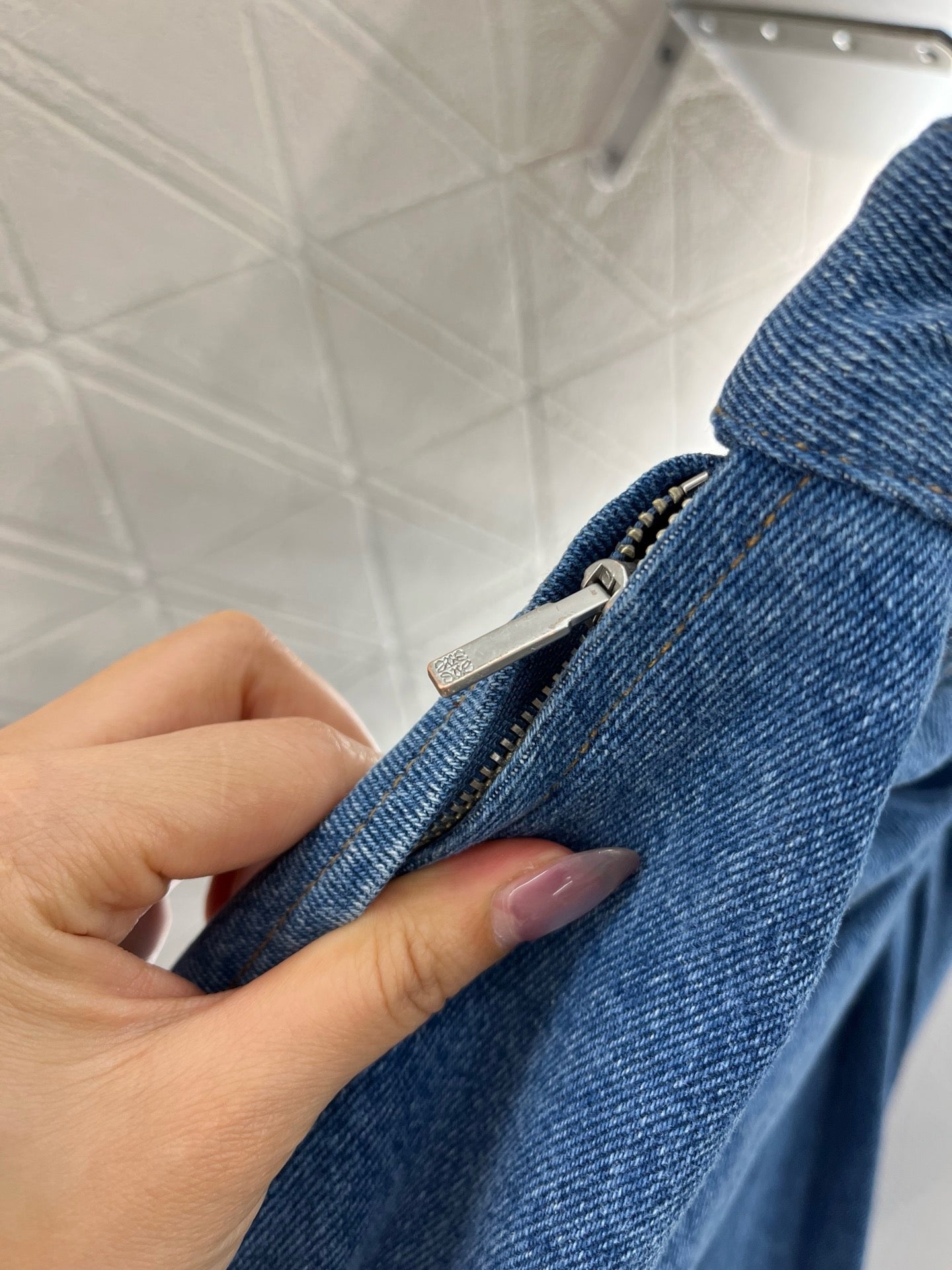 New Arrival 2025SS Leather Label Pleated Skirt