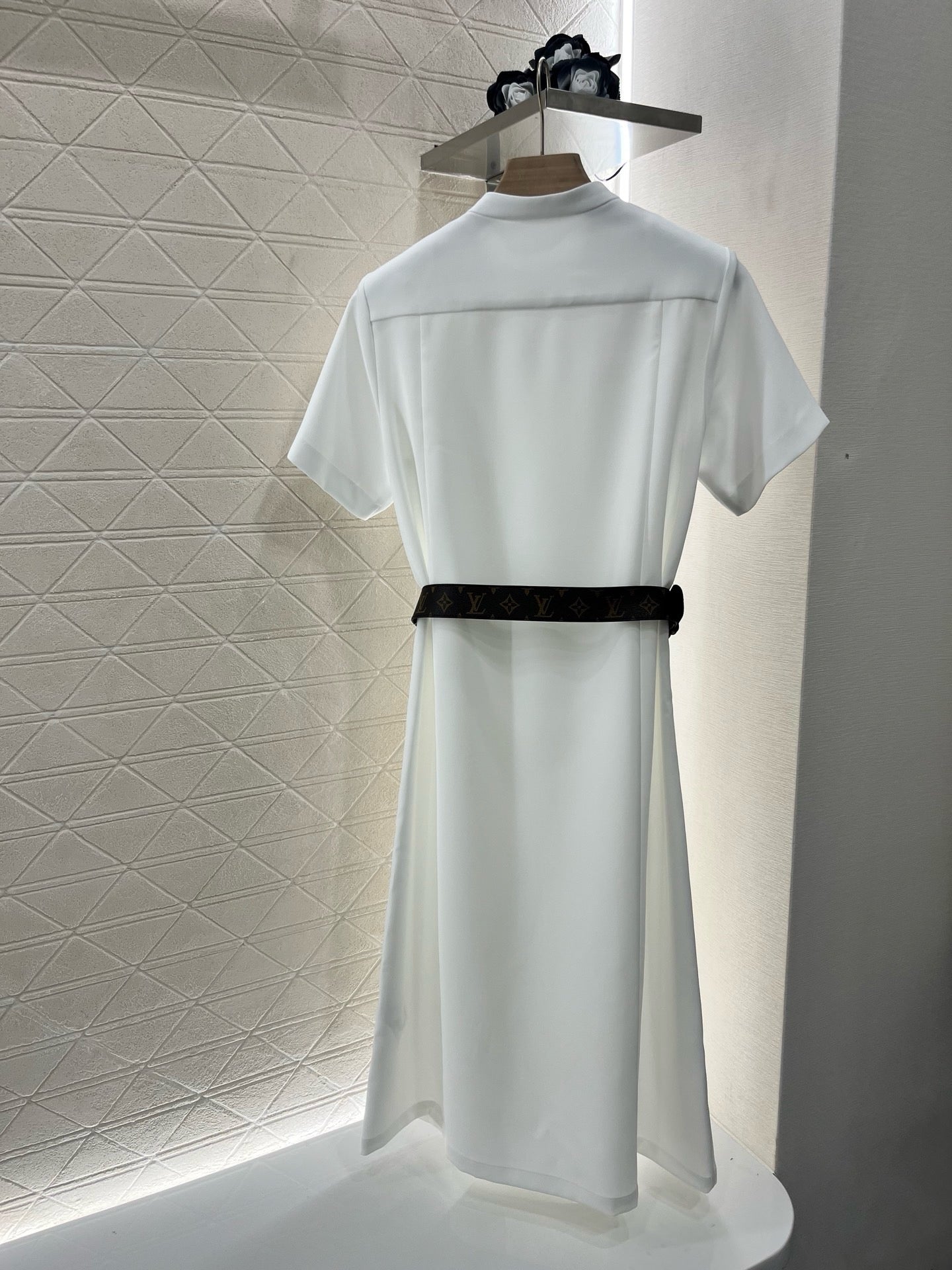 L*New Arrival 2025SS Belted Double Breasted Dress