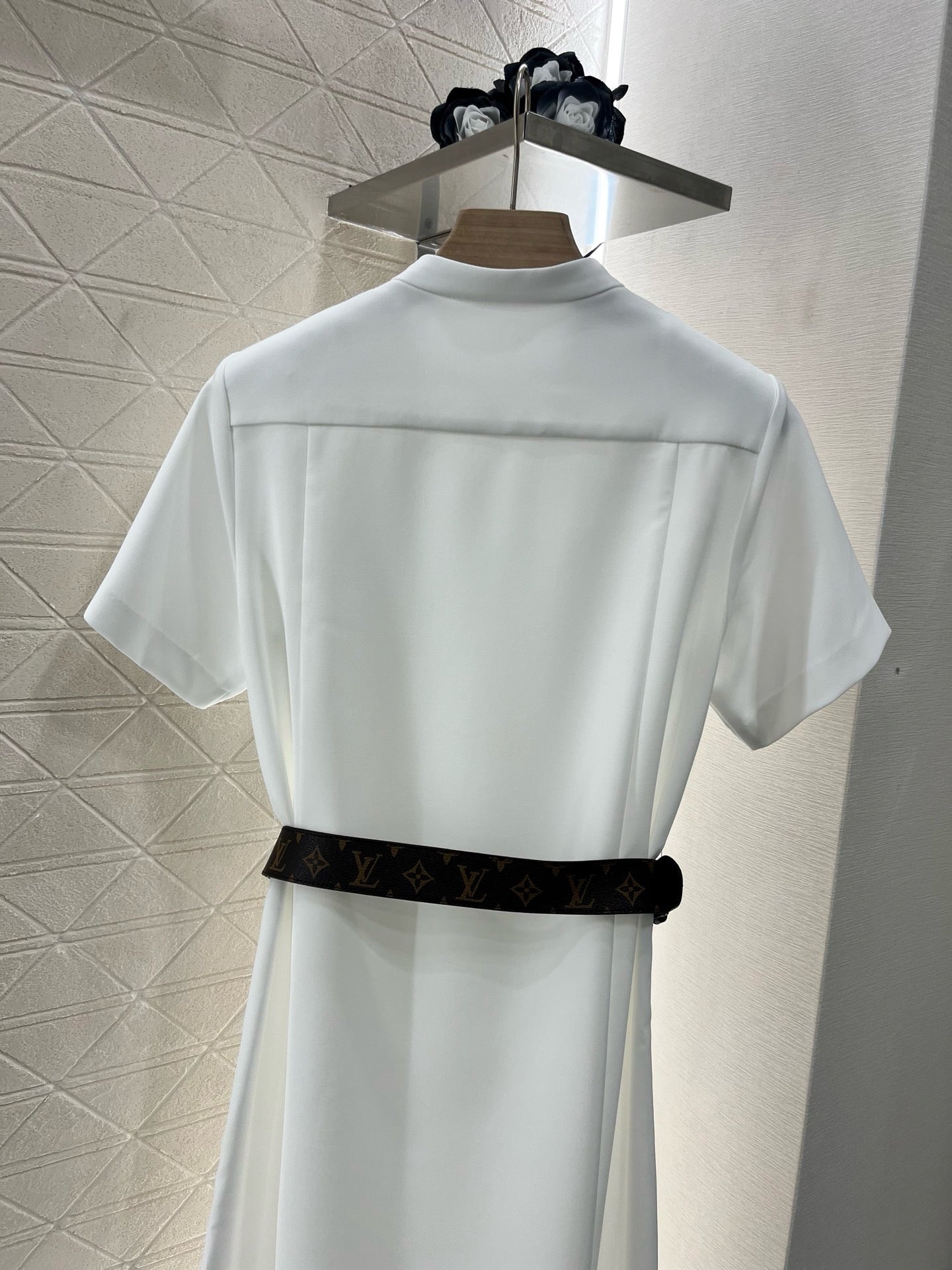 L*New Arrival 2025SS Belted Double Breasted Dress