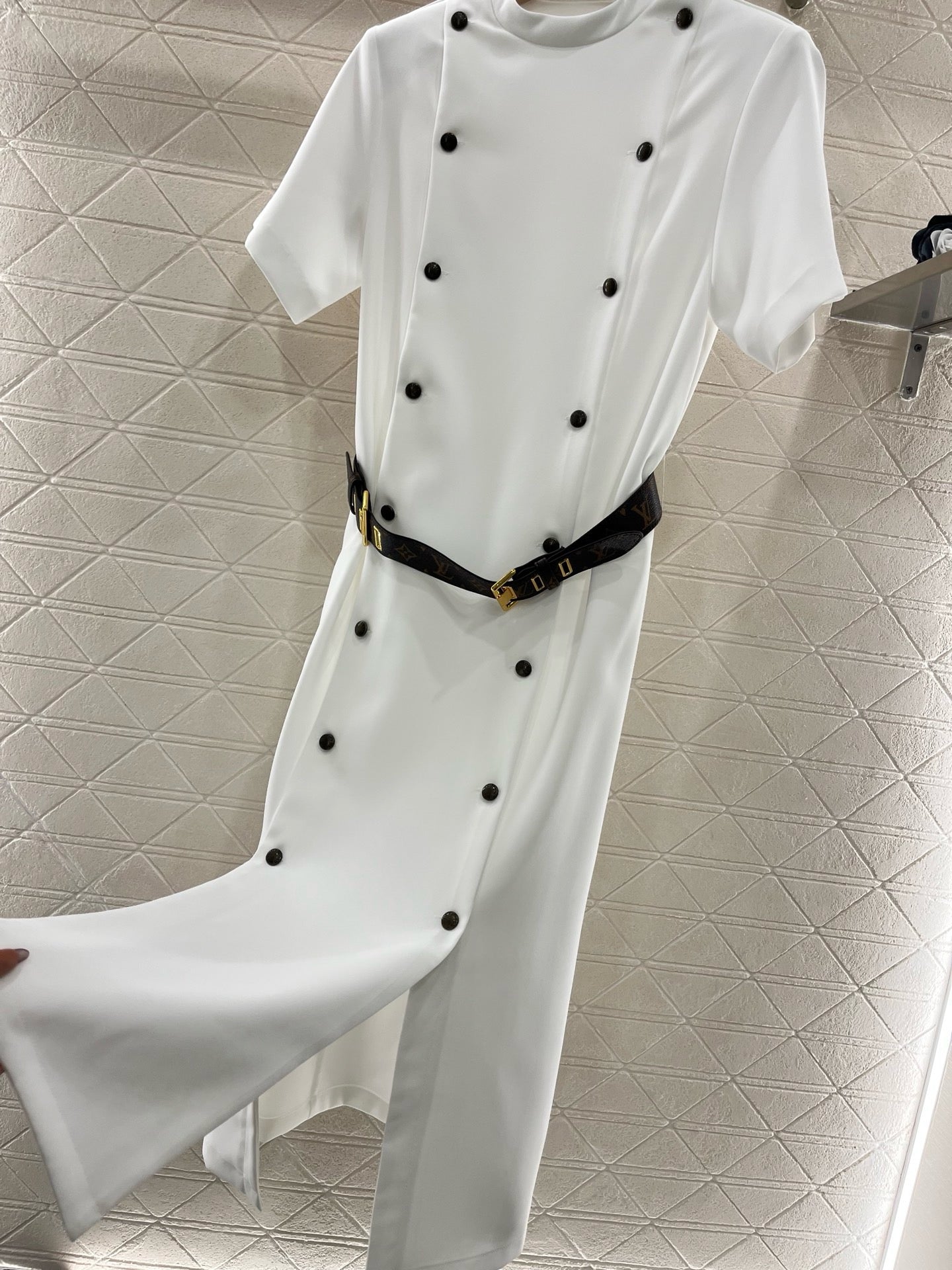 L*New Arrival 2025SS Belted Double Breasted Dress