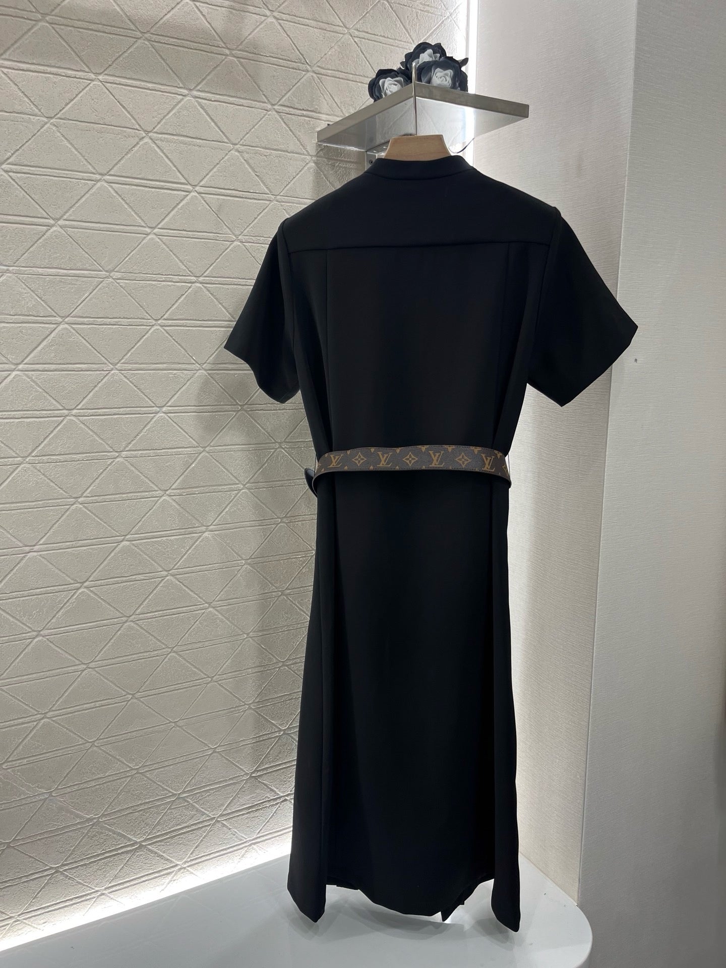 L*New Arrival 2025SS Belted Double Breasted Dress