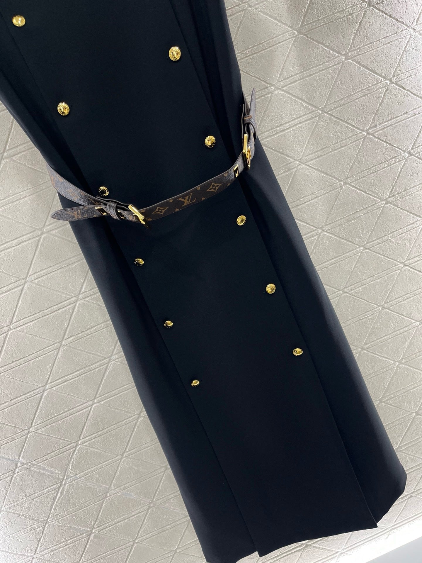 L*New Arrival 2025SS Belted Double Breasted Dress