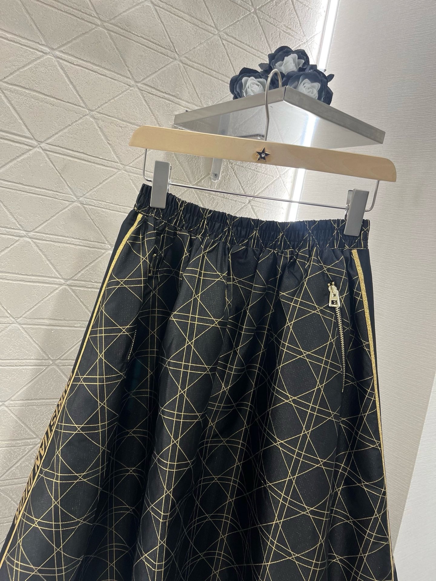 D*New Arrival High Waist Jacquard Skirt