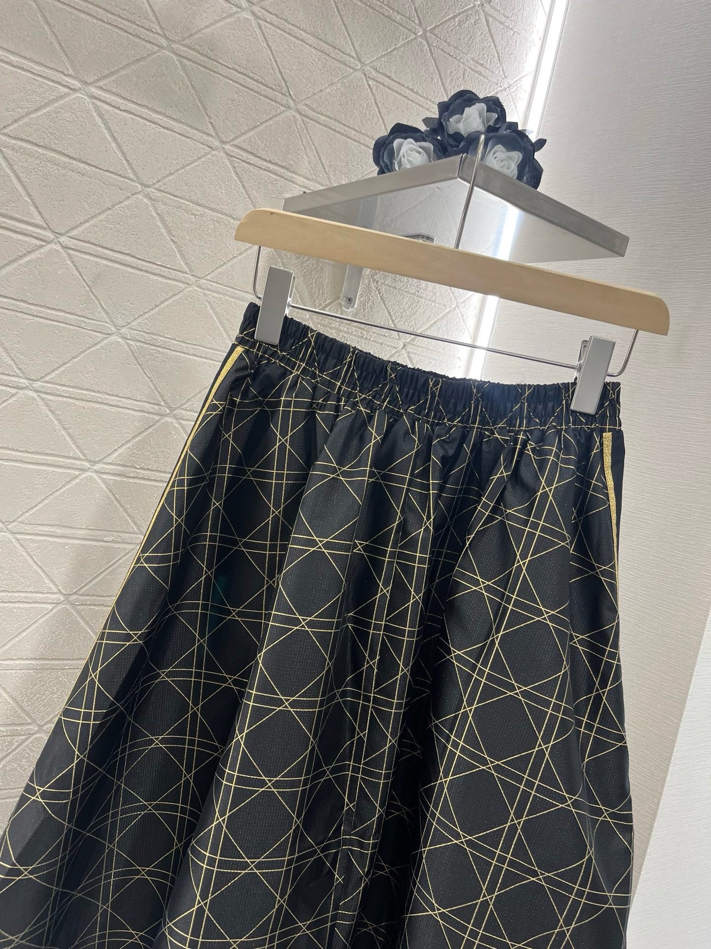 D*New Arrival High Waist Jacquard Skirt